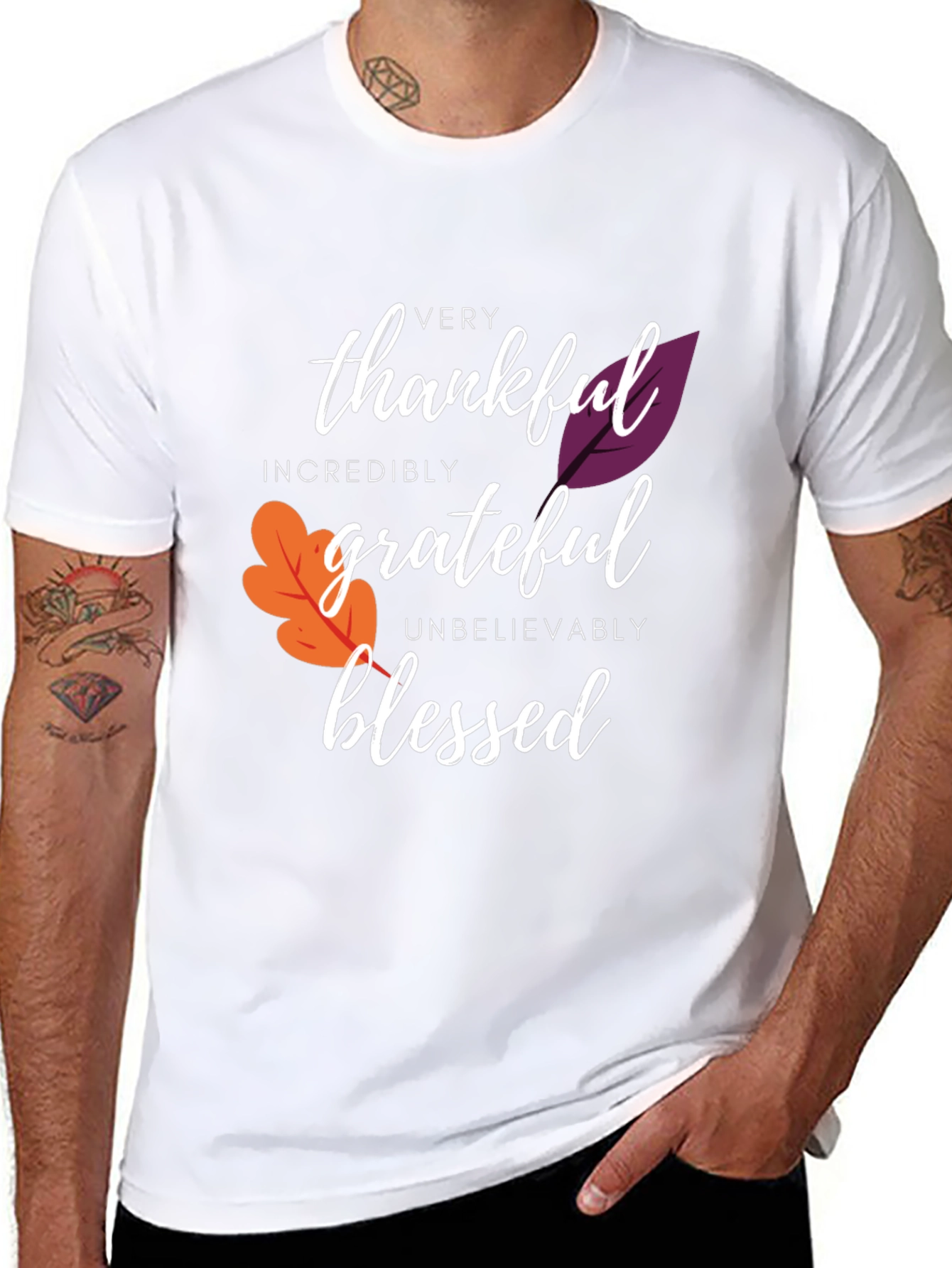 Thankful Grateful Blessed Graphic Tee