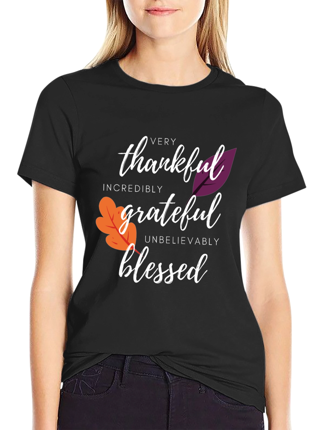 Thankful Grateful Blessed Graphic Tee