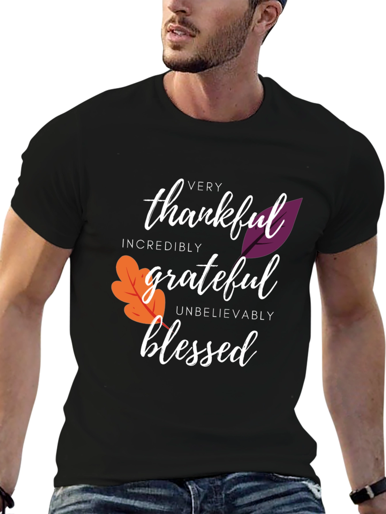 Thankful Grateful Blessed Graphic Tee