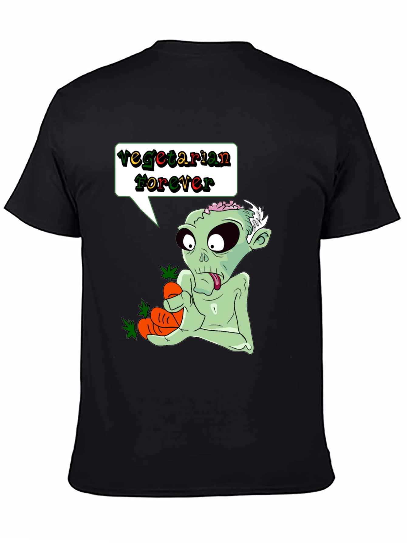 Vegetarian Zombie T-Shirt - Funny Graphic Tee