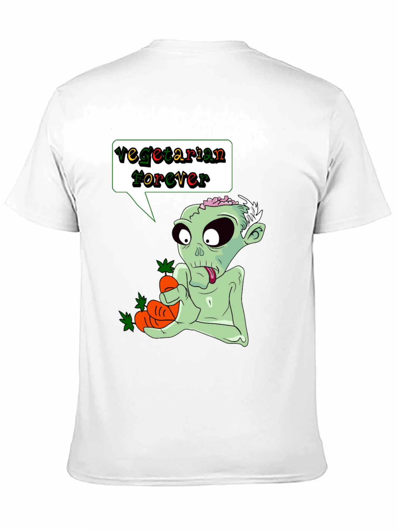 Vegetarian Zombie T-Shirt - Funny Graphic Tee