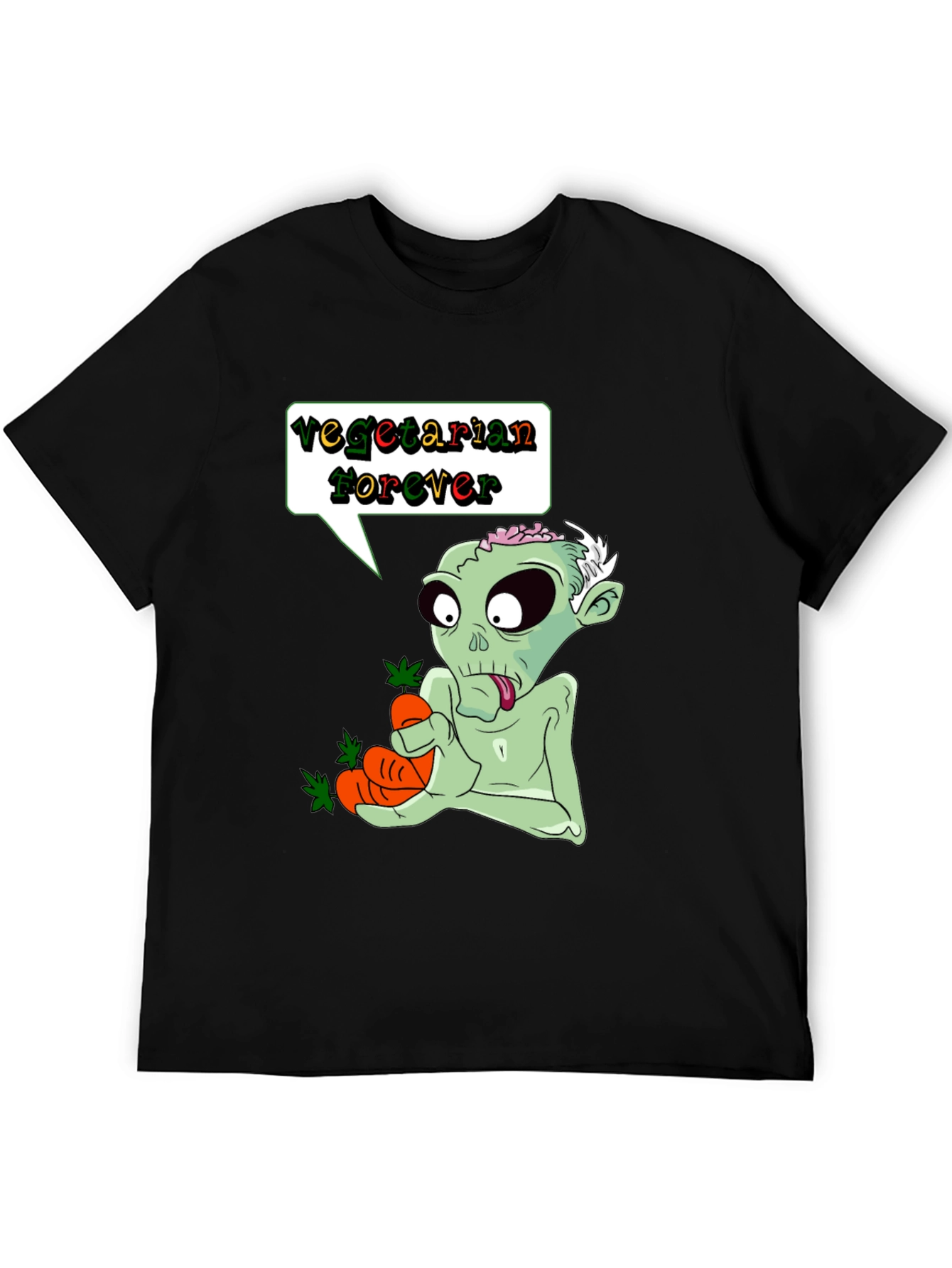 Vegetarian Zombie T-Shirt - Funny Graphic Tee