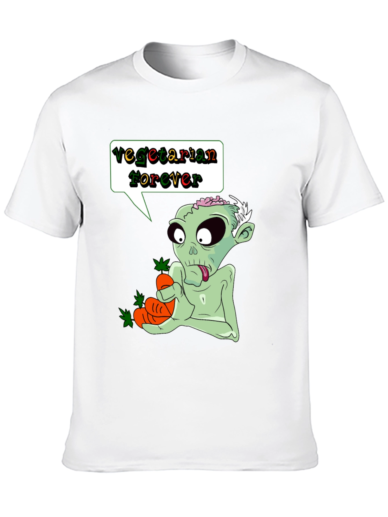 Vegetarian Zombie T-Shirt - Funny Graphic Tee