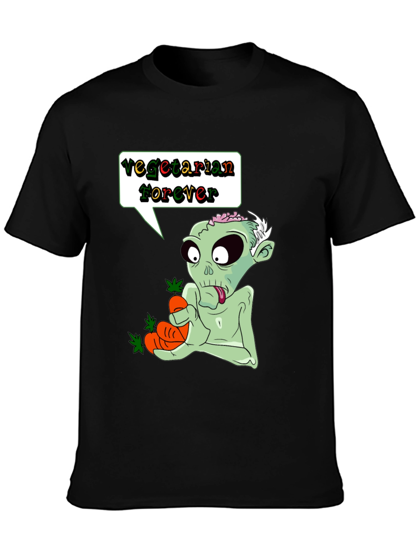 Vegetarian Zombie T-Shirt - Funny Graphic Tee