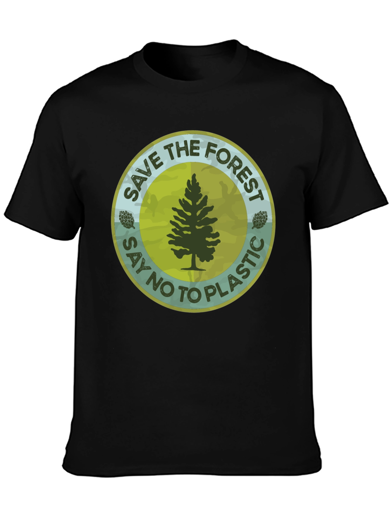 Eco-Friendly Save The Forest Graphic T-Shirt