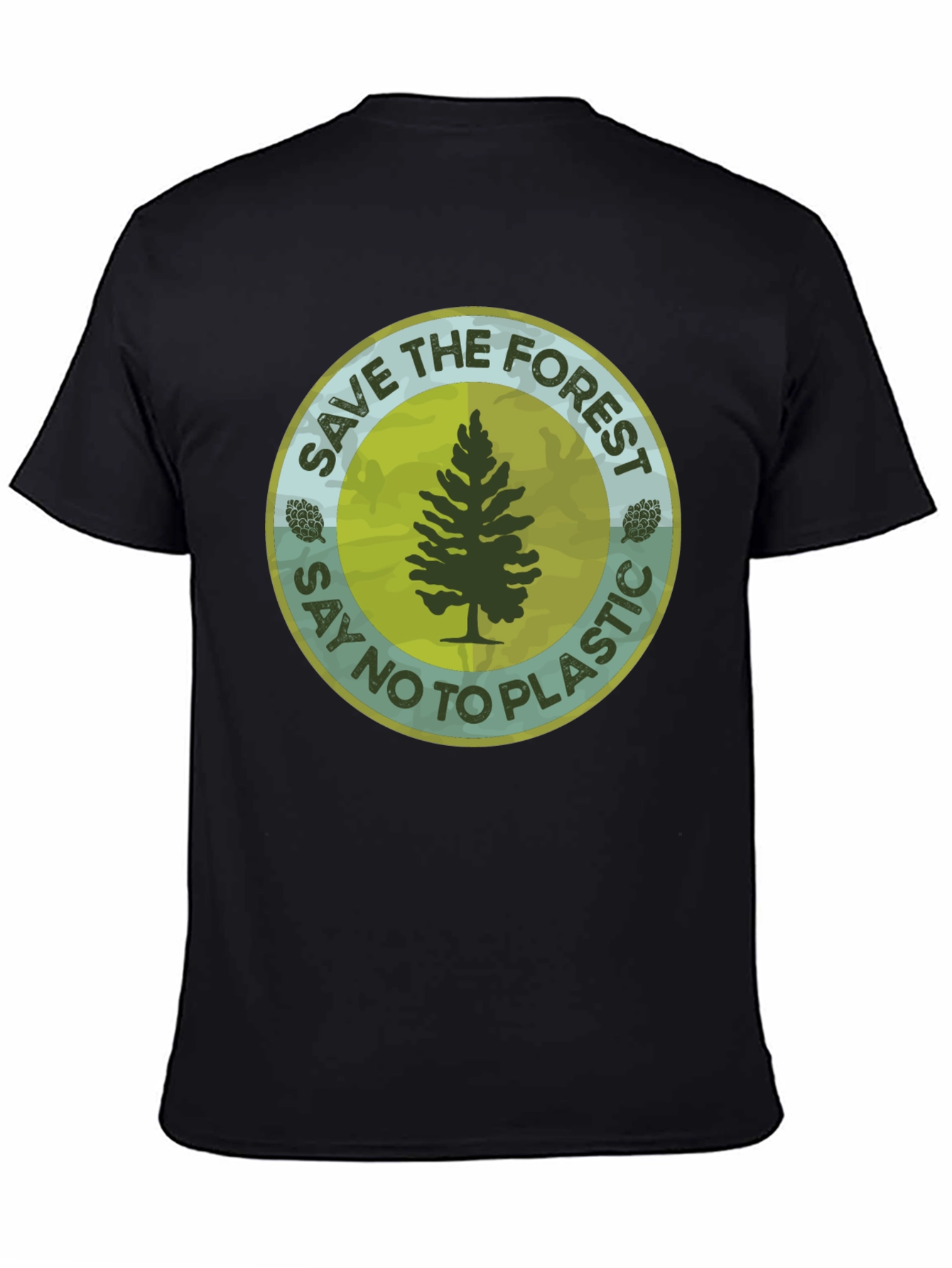 Eco-Friendly Save The Forest Graphic T-Shirt