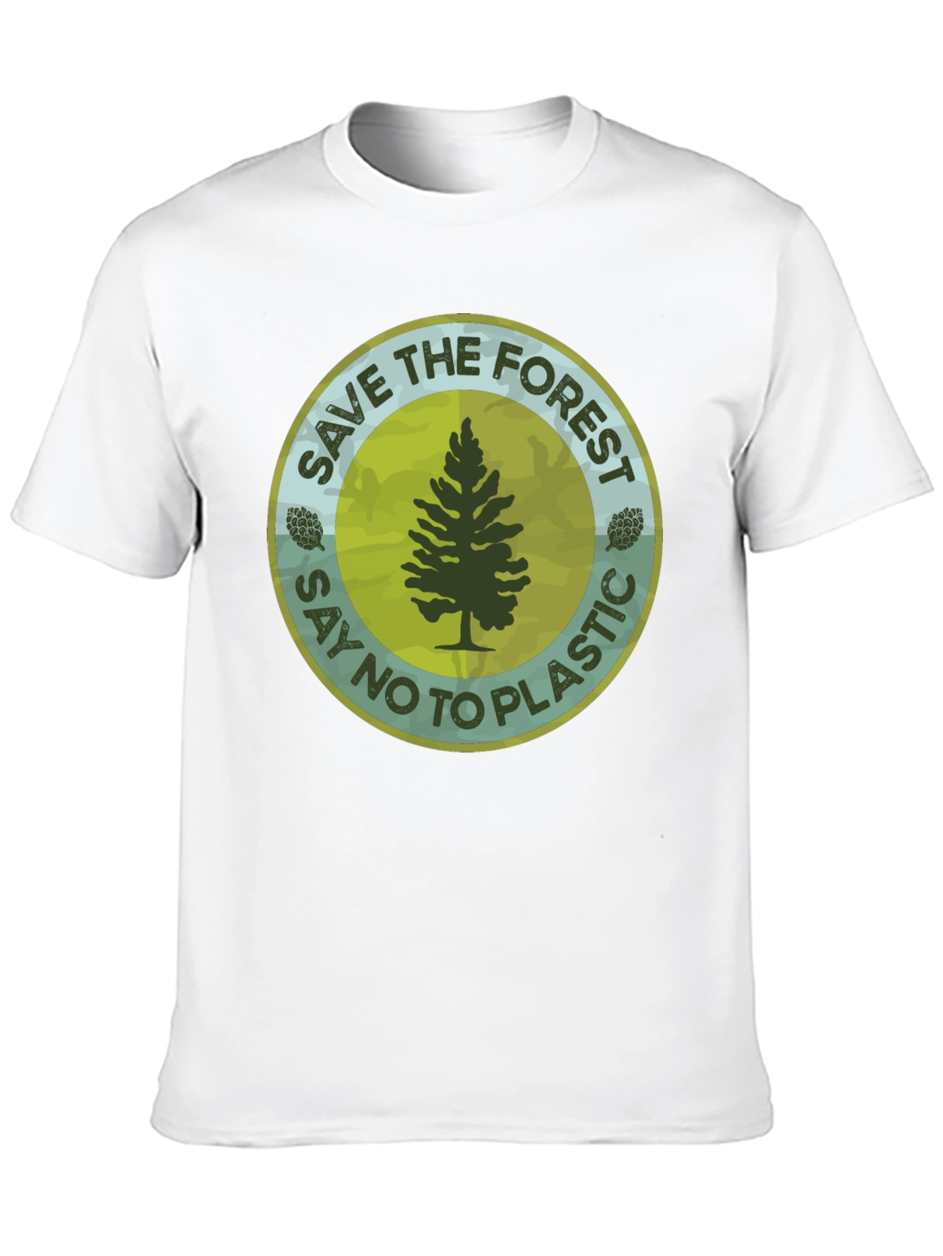 Eco-Friendly Save The Forest Graphic T-Shirt