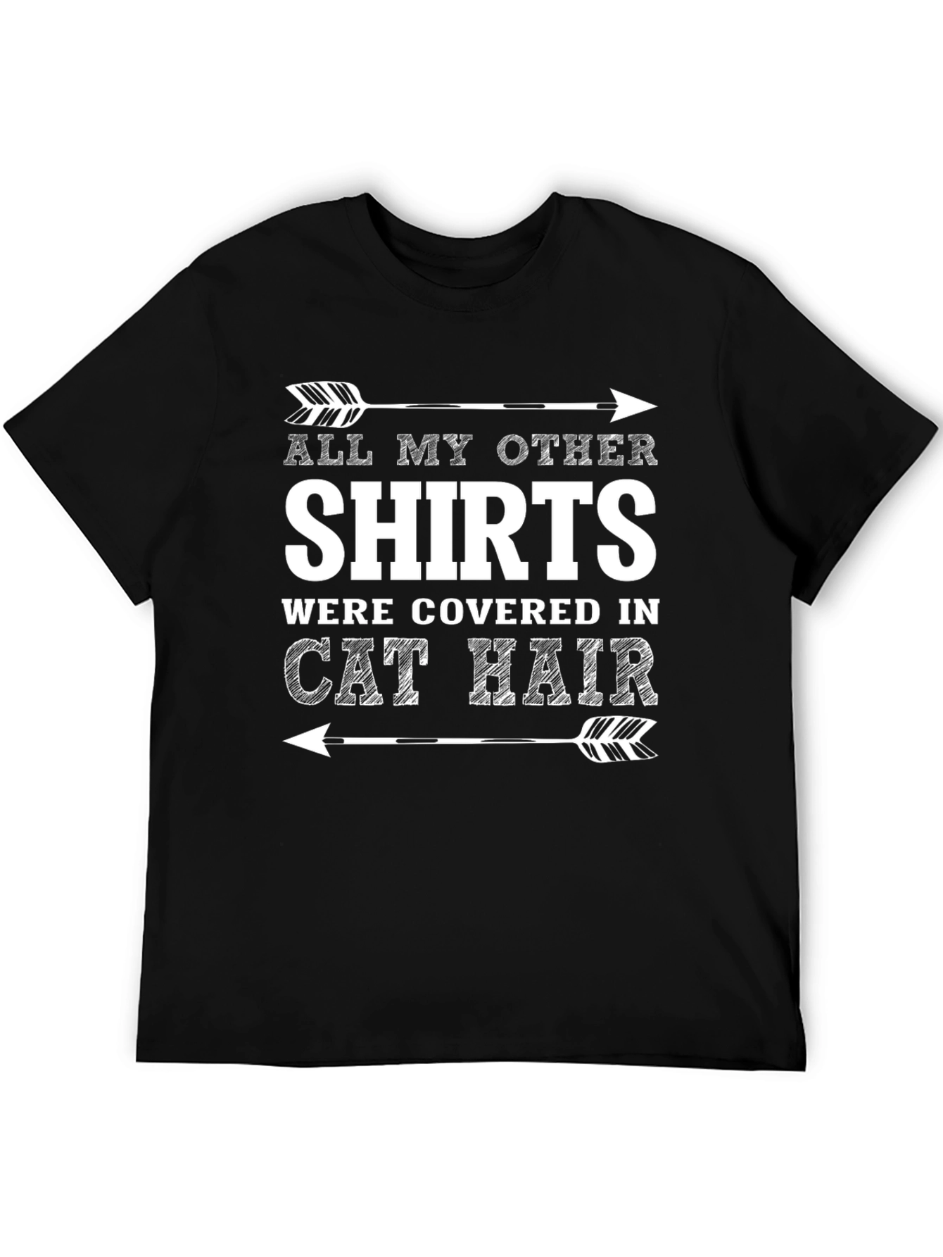 Cat Hair T-Shirt - Funny Graphic Tee