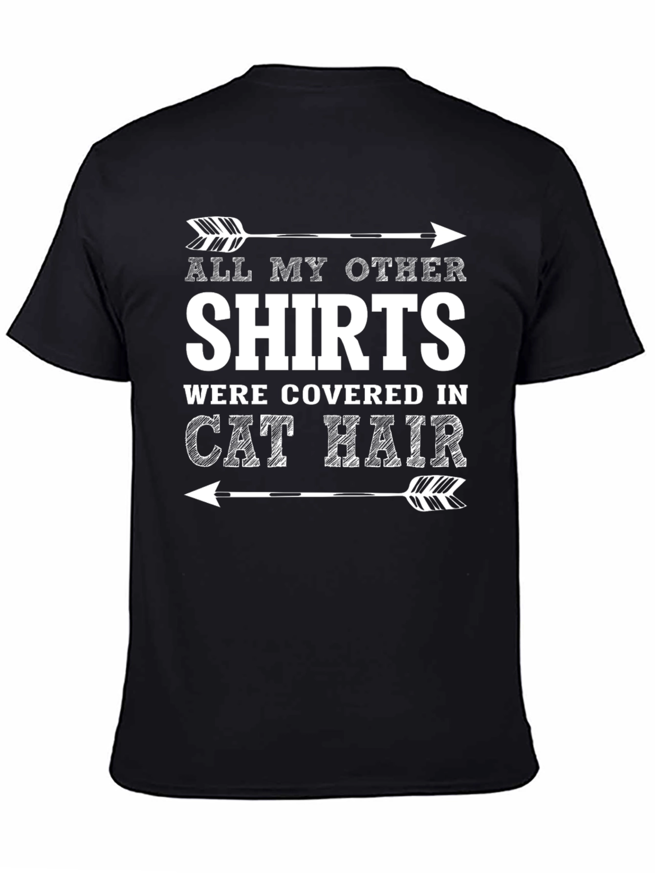 Cat Hair T-Shirt - Funny Graphic Tee