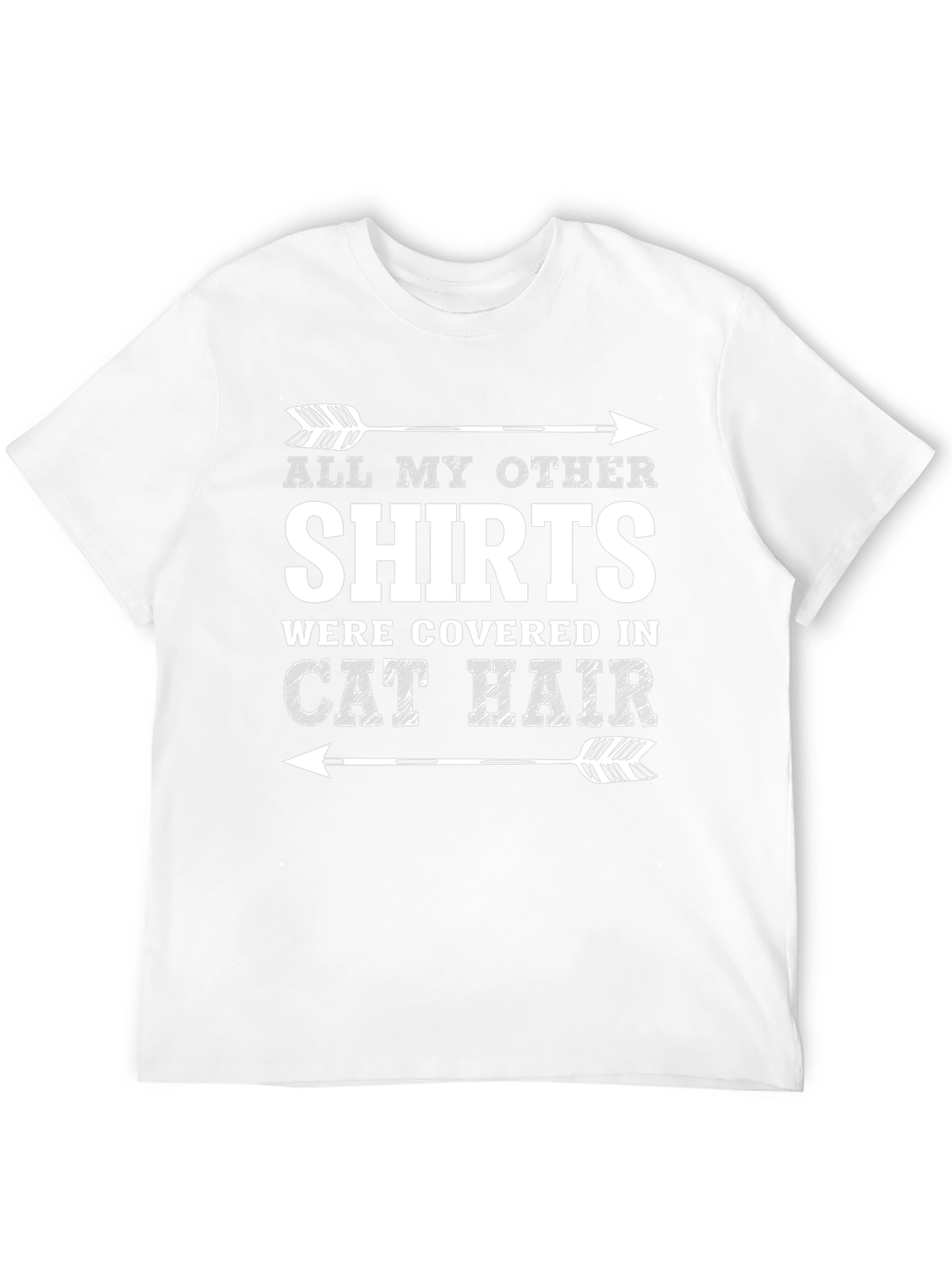 Cat Hair T-Shirt - Funny Graphic Tee