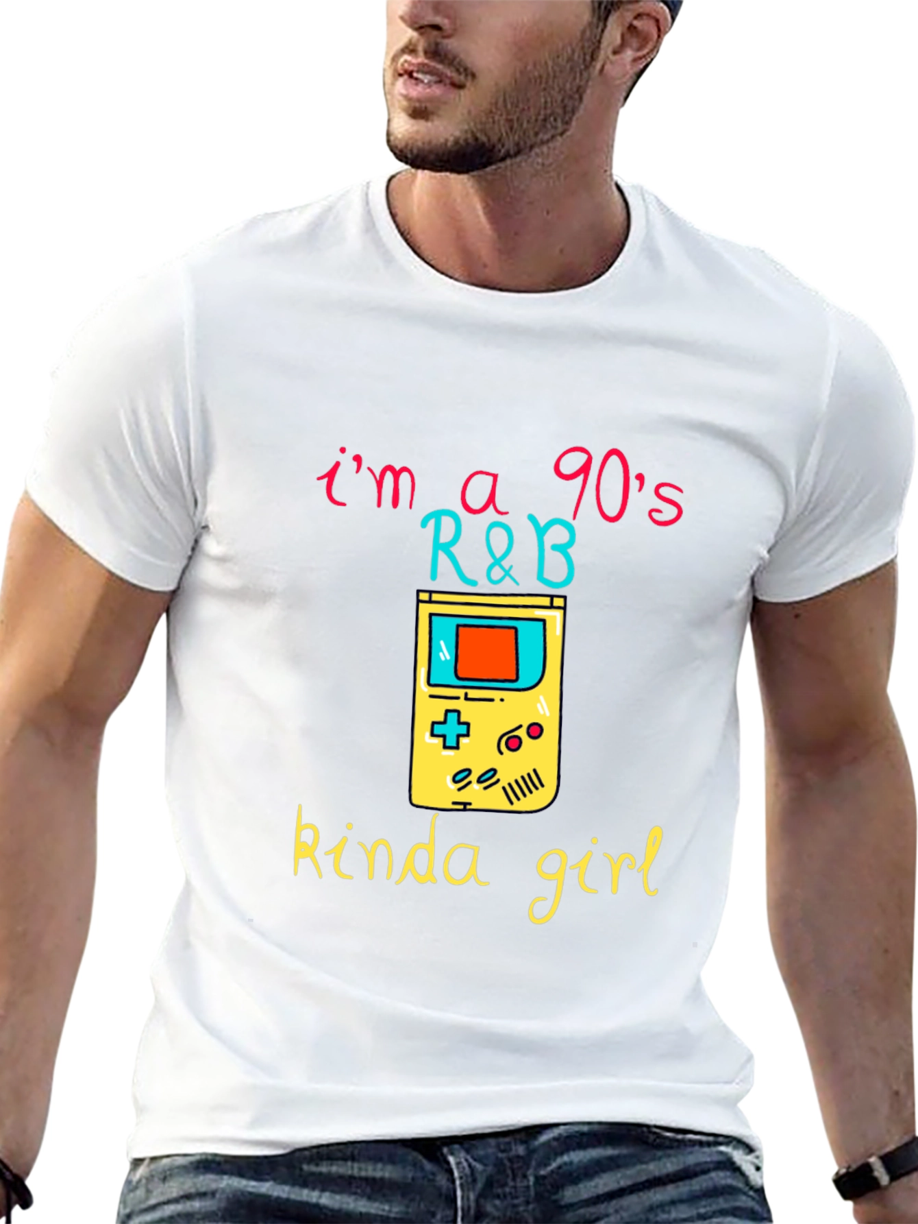 90s R&B Kinda Girl Black Graphic Tee