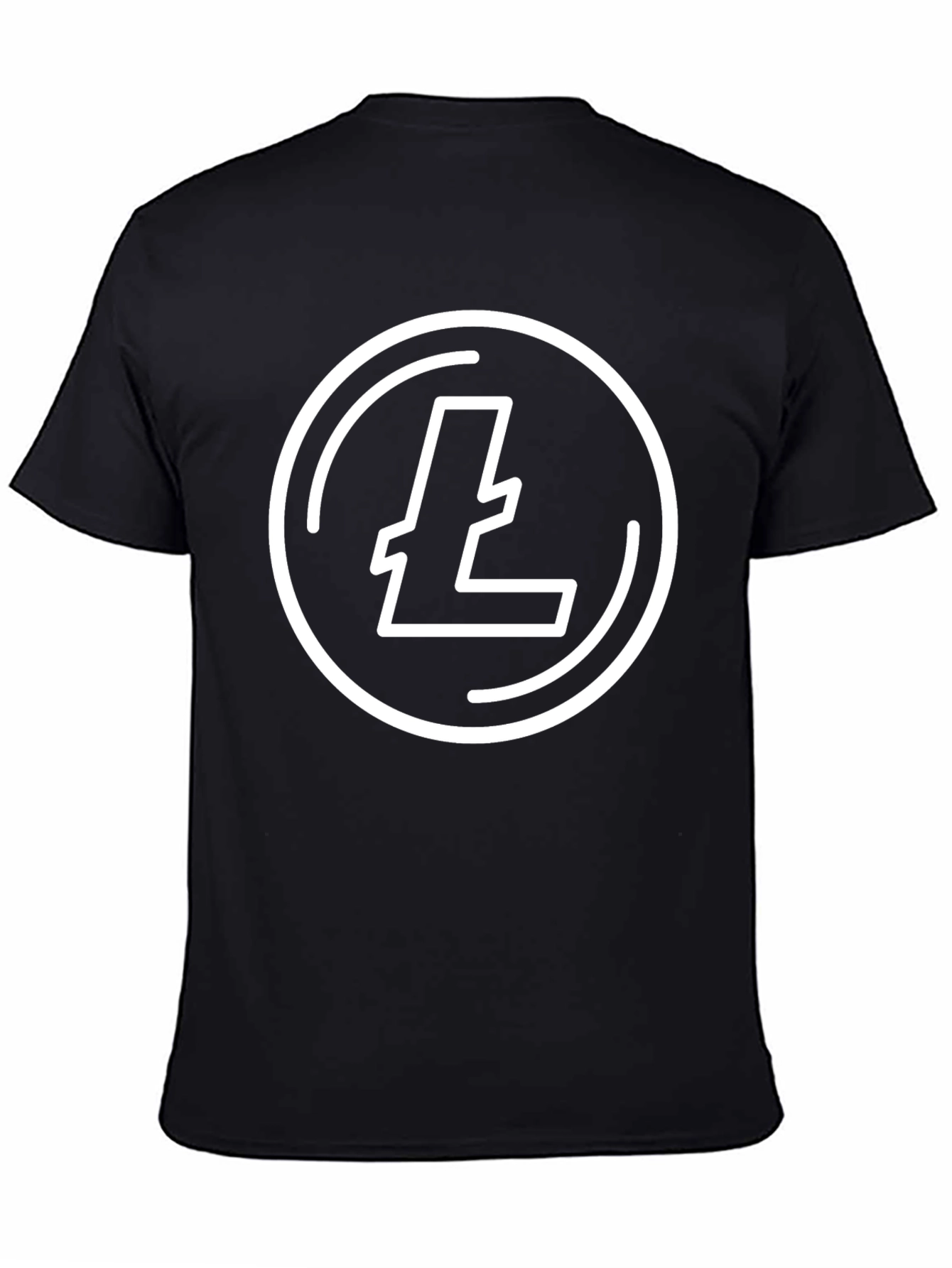 Litecoin Logo Black T-Shirt Crypto Fan Tee