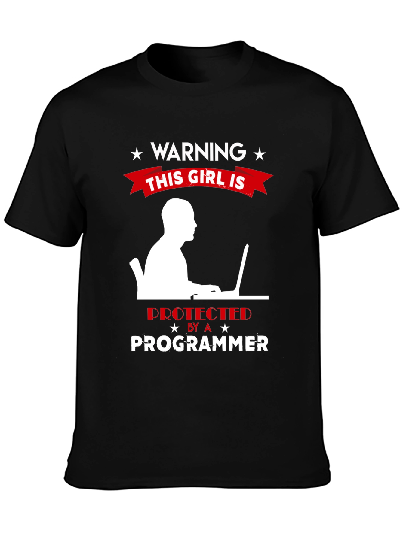 Warning: This Girl is Protected by a Programmer T-Shirt