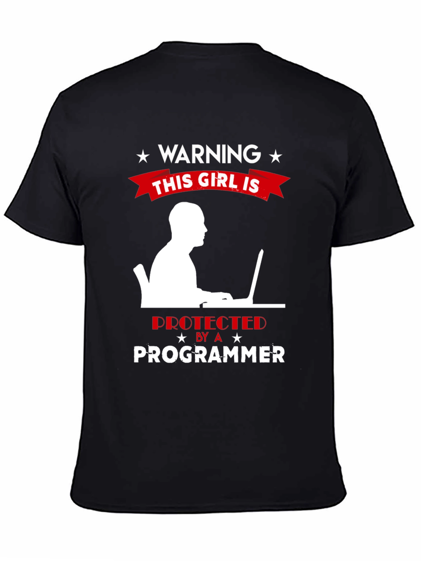 Warning: This Girl is Protected by a Programmer T-Shirt