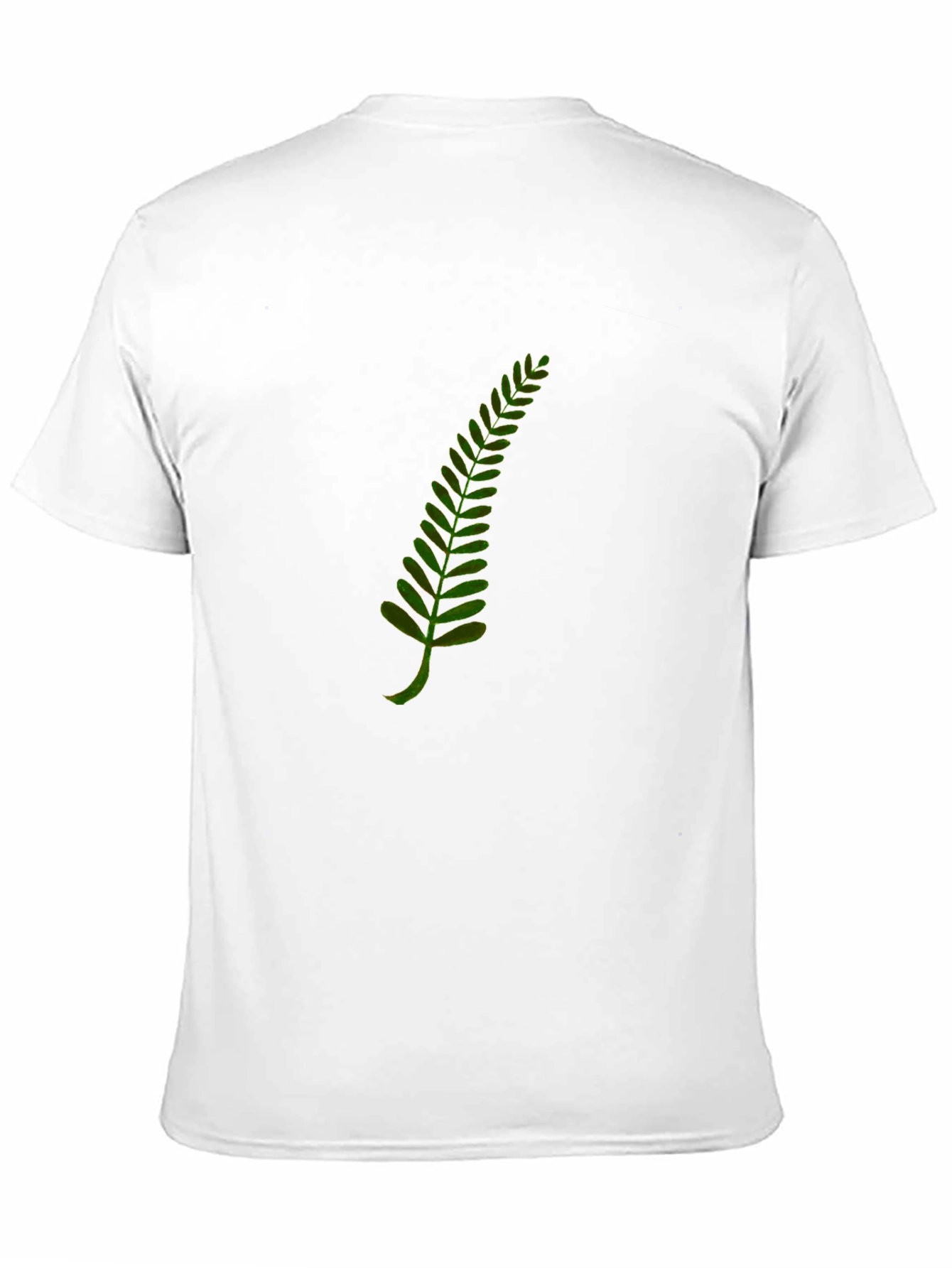 Fern Leaf Graphic T-Shirt - Black Cotton Tee