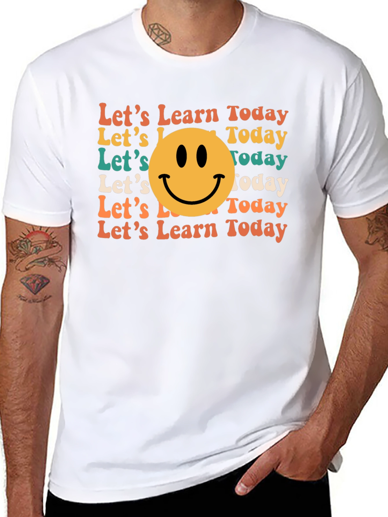 Lets Learn Today Smiley T-Shirt