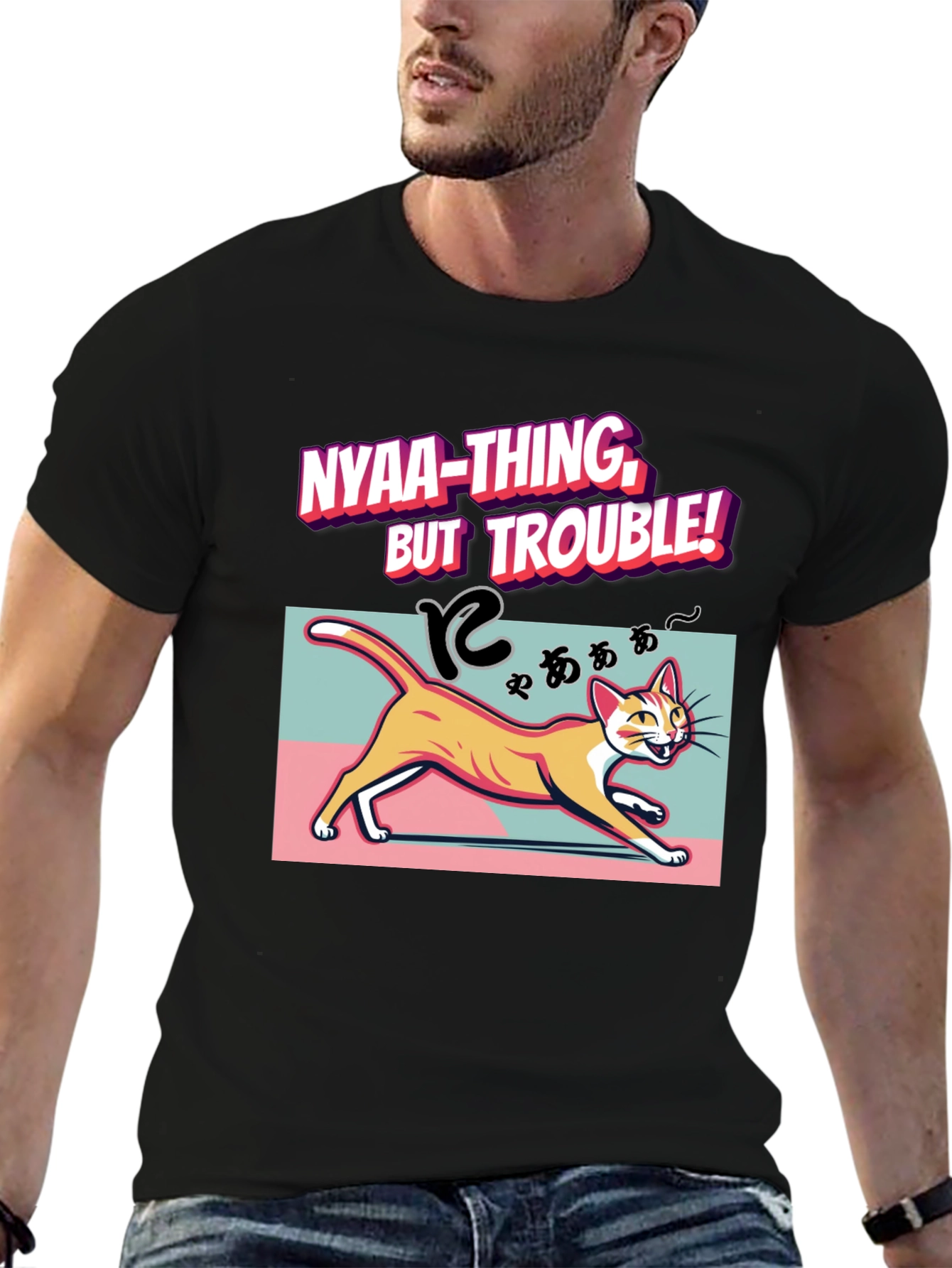 Nyaa-Thing But Trouble Cat T-Shirt