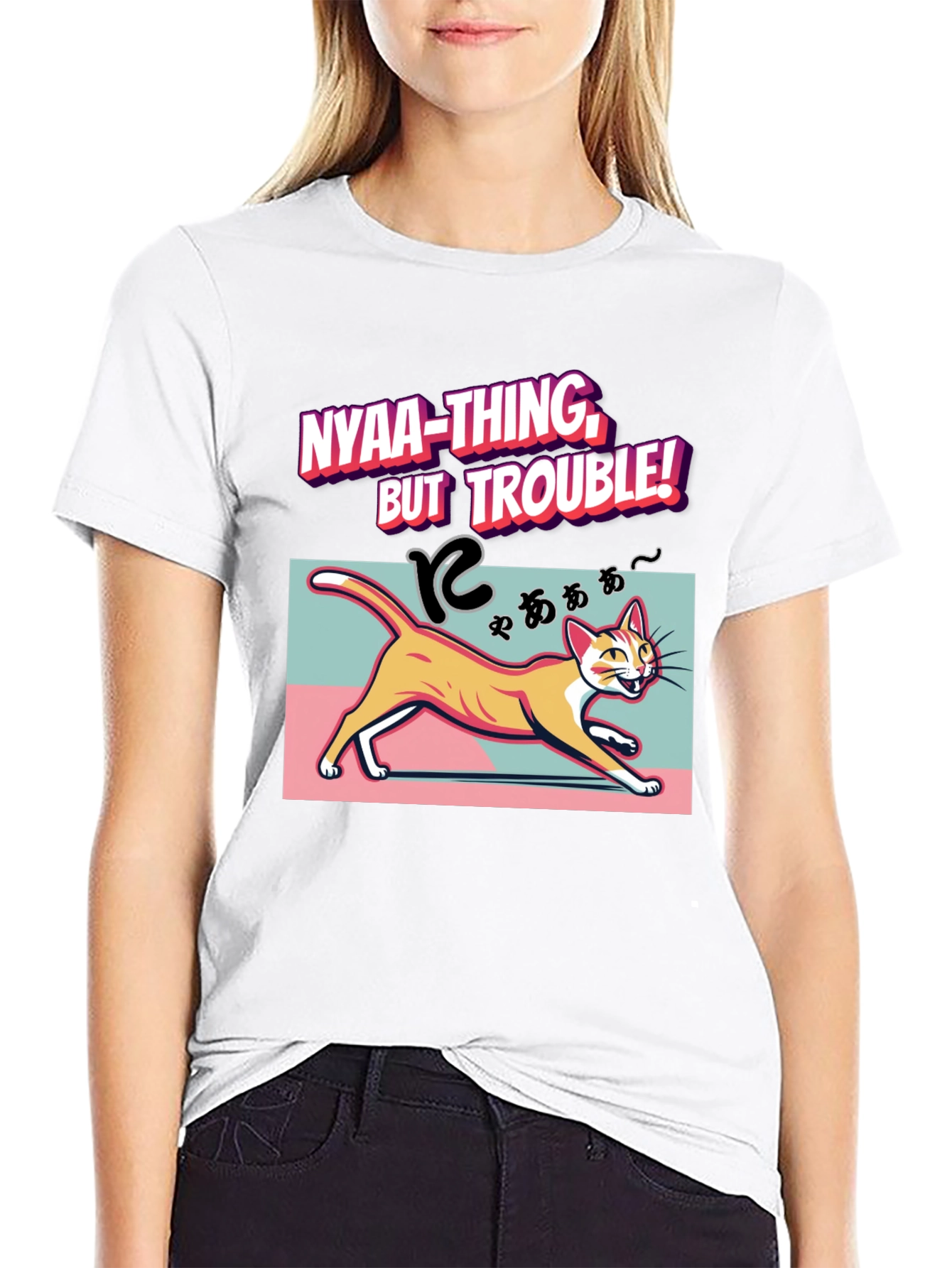 Nyaa-Thing But Trouble Cat T-Shirt