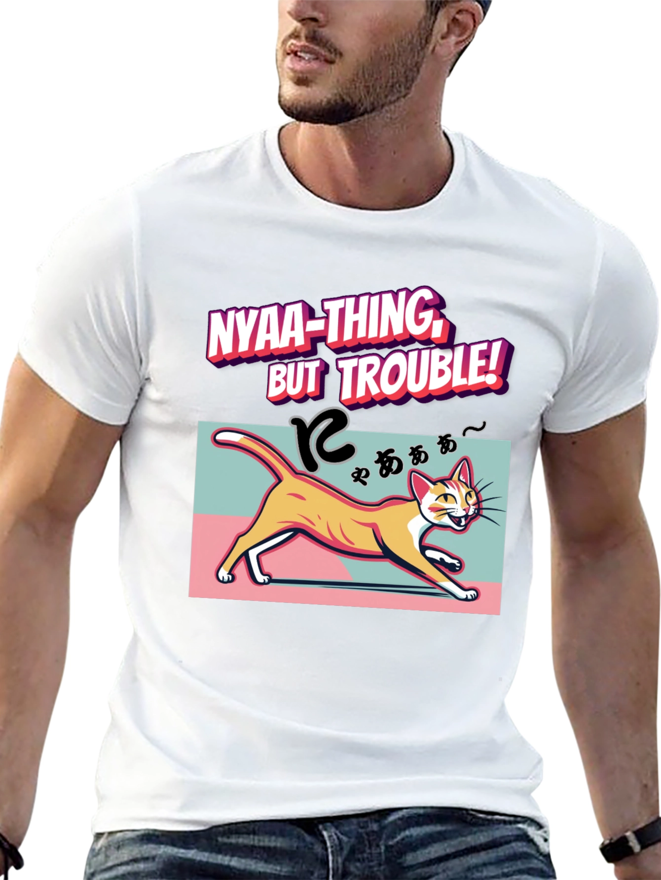 Nyaa-Thing But Trouble Cat T-Shirt