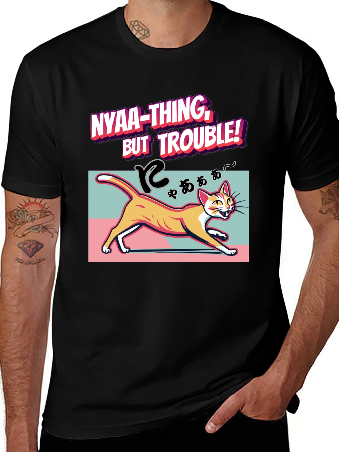 Nyaa-Thing But Trouble Cat T-Shirt
