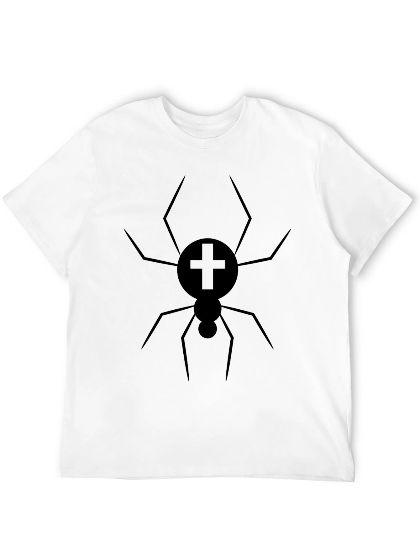 Black Spider Graphic Tee - Unique Design