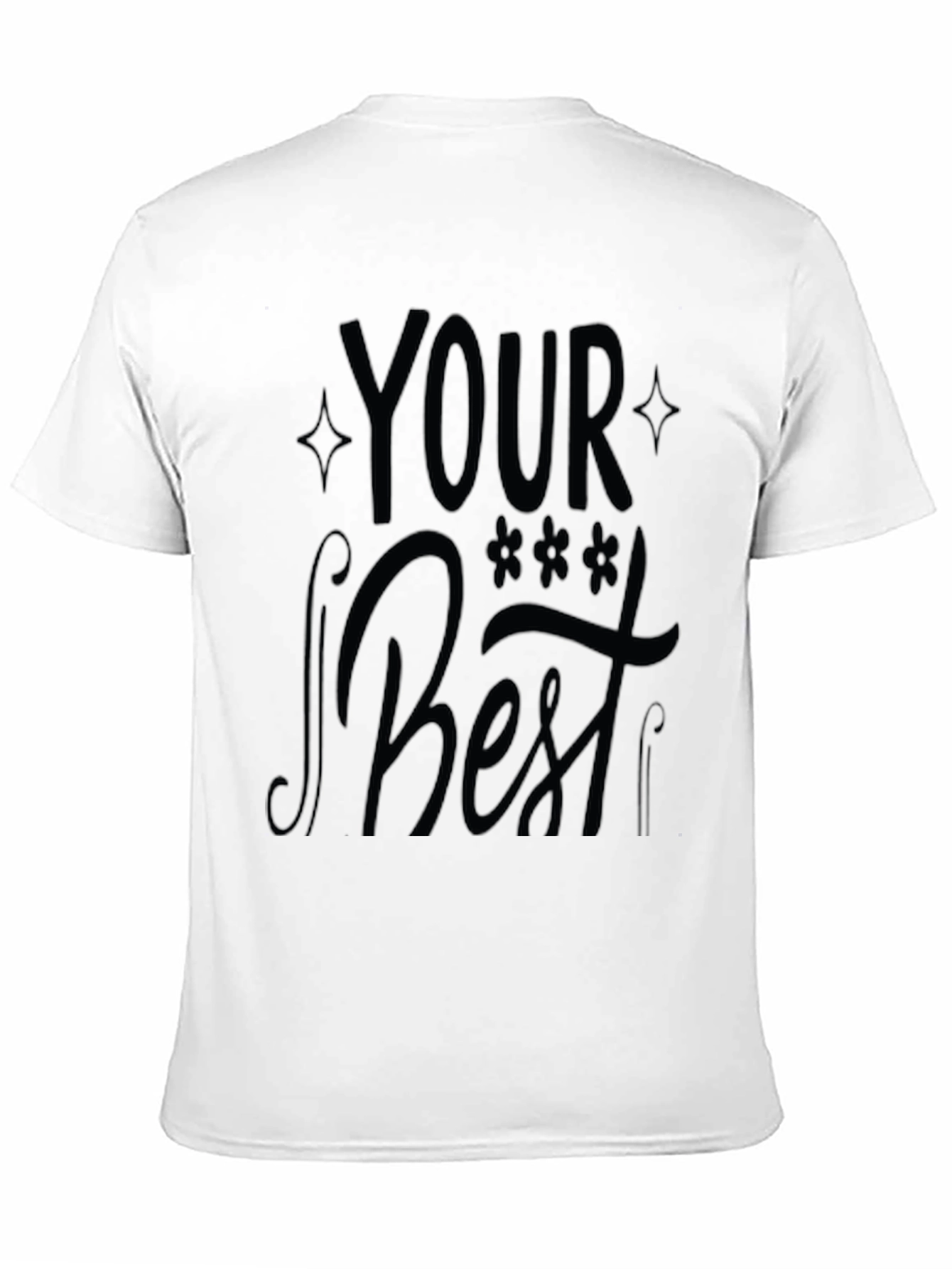 Your Best Black Graphic Print T-Shirt
