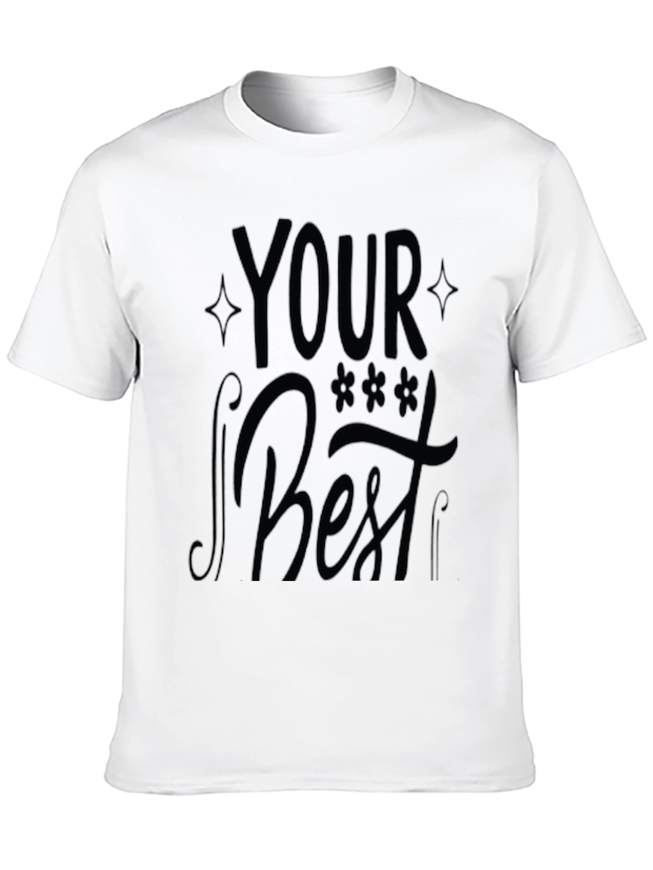 Your Best Black Graphic Print T-Shirt