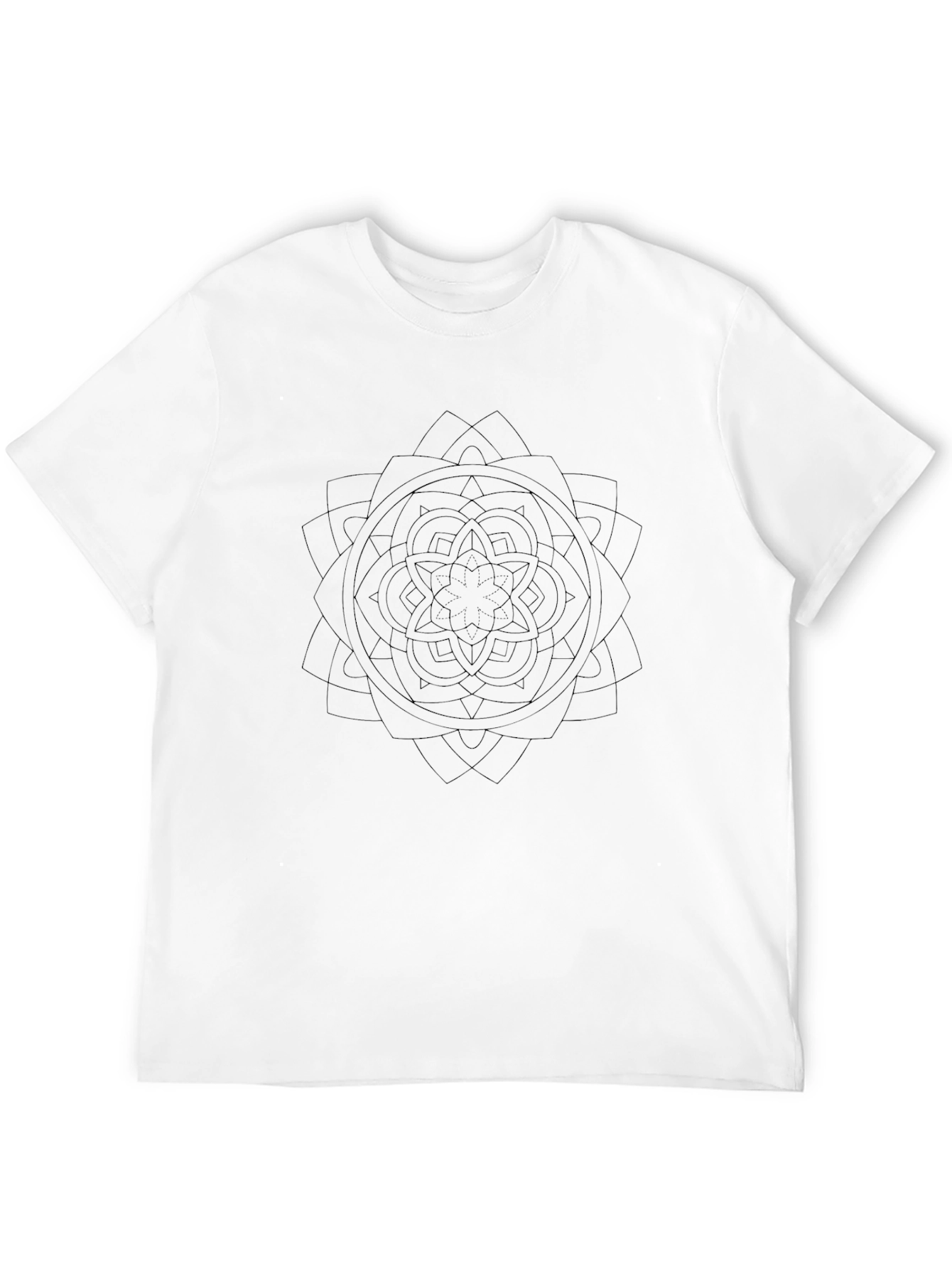 Black Mandala Graphic Tee - Stylish Casual Wear