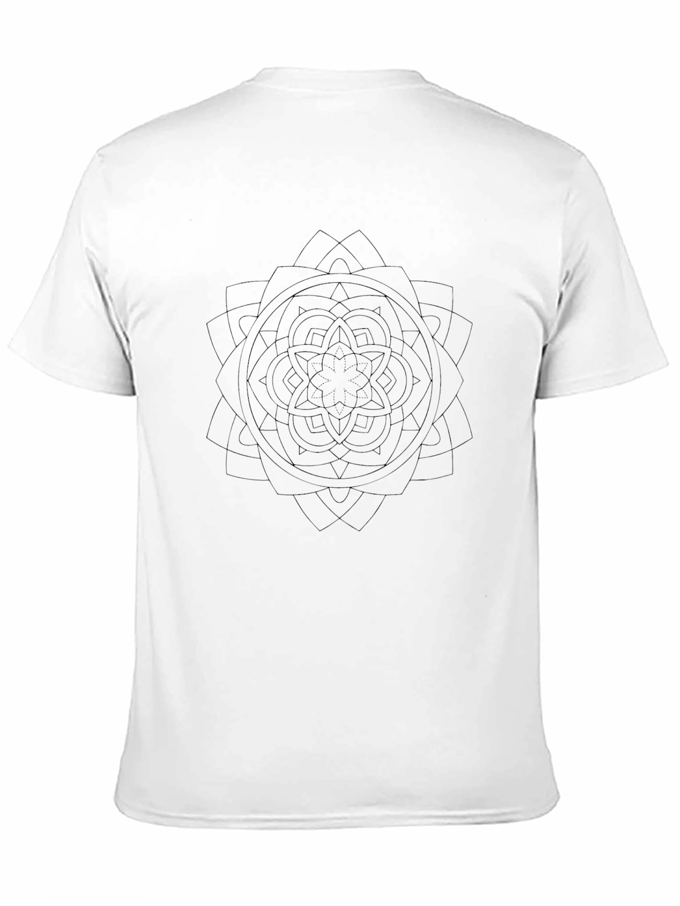 Black Mandala Graphic Tee - Stylish Casual Wear