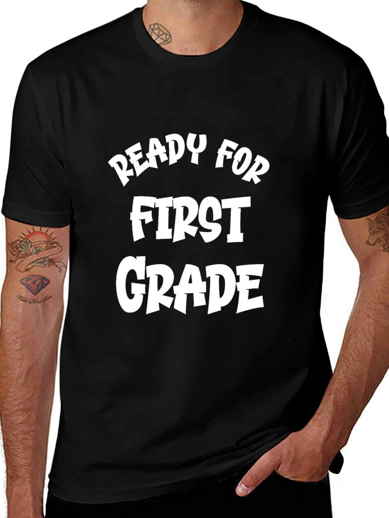 Ready For First Grade Black T-Shirt