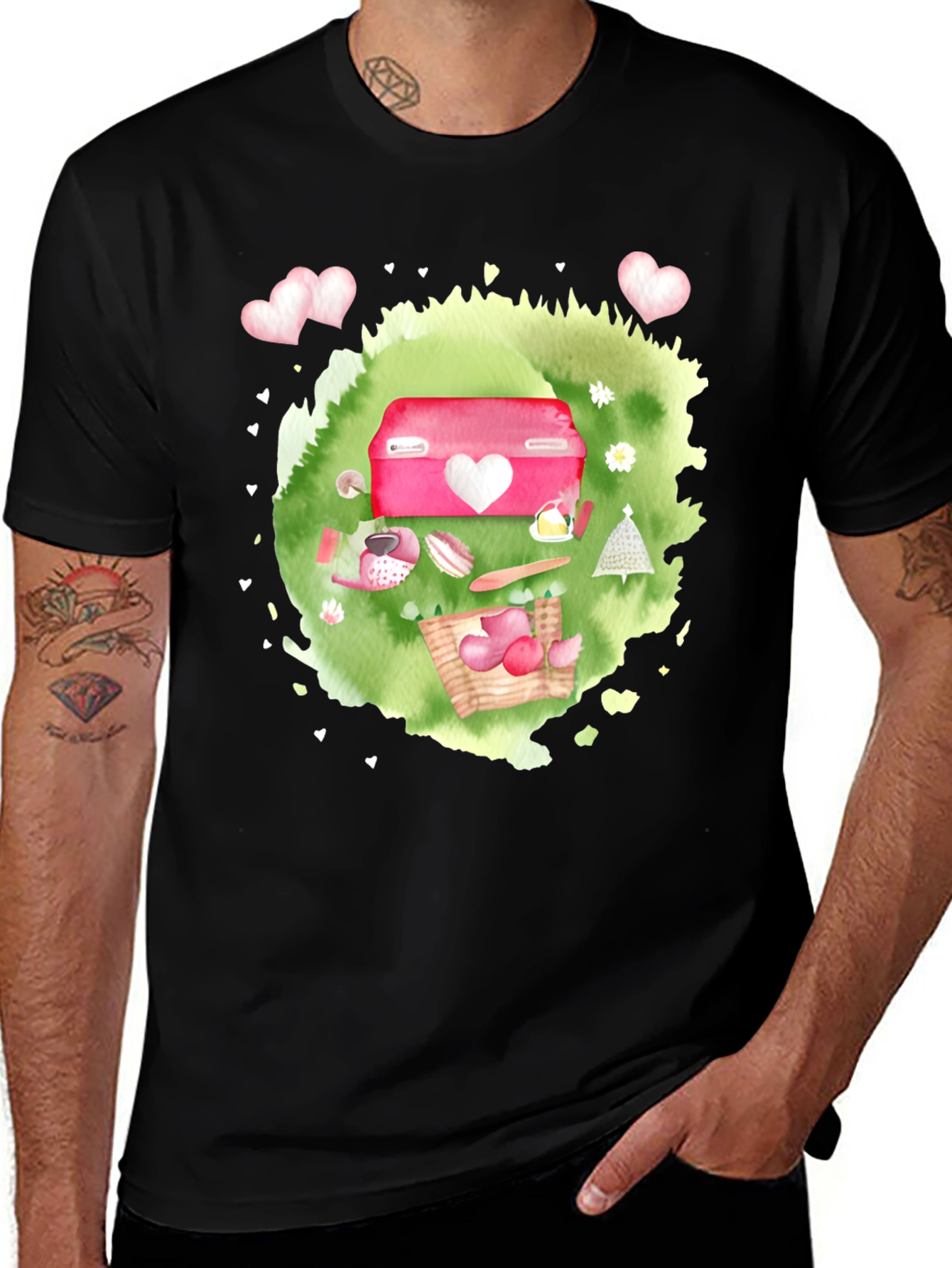 Valentines Day Picnic Graphic Tee