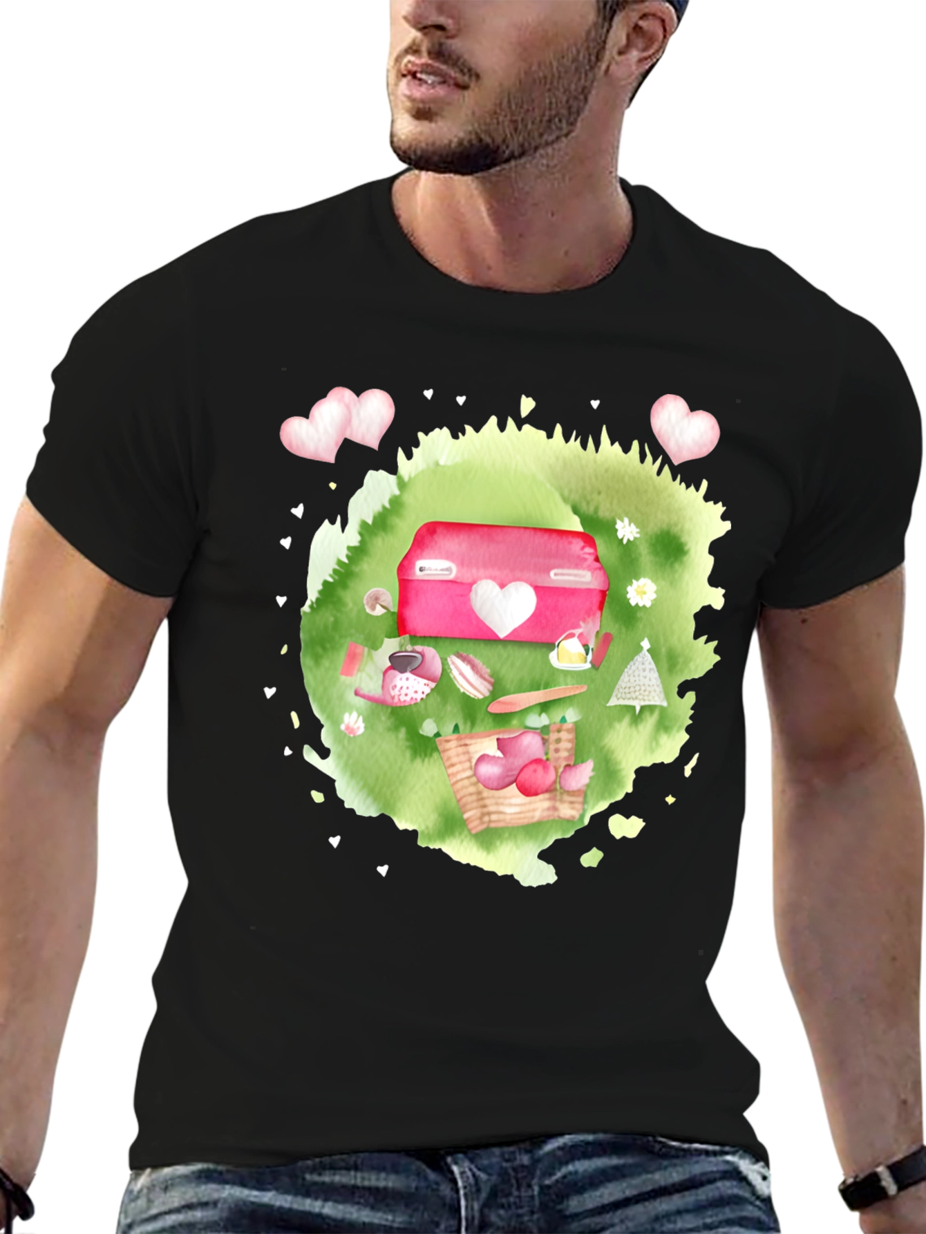 Valentines Day Picnic Graphic Tee
