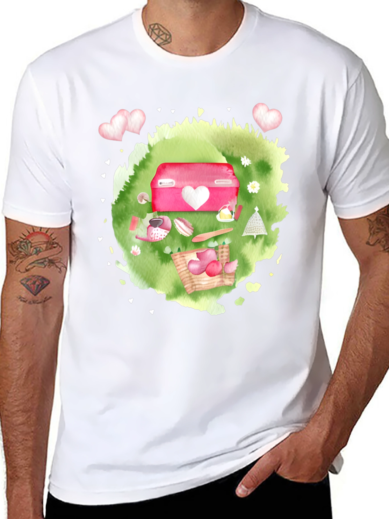 Valentines Day Picnic Graphic Tee