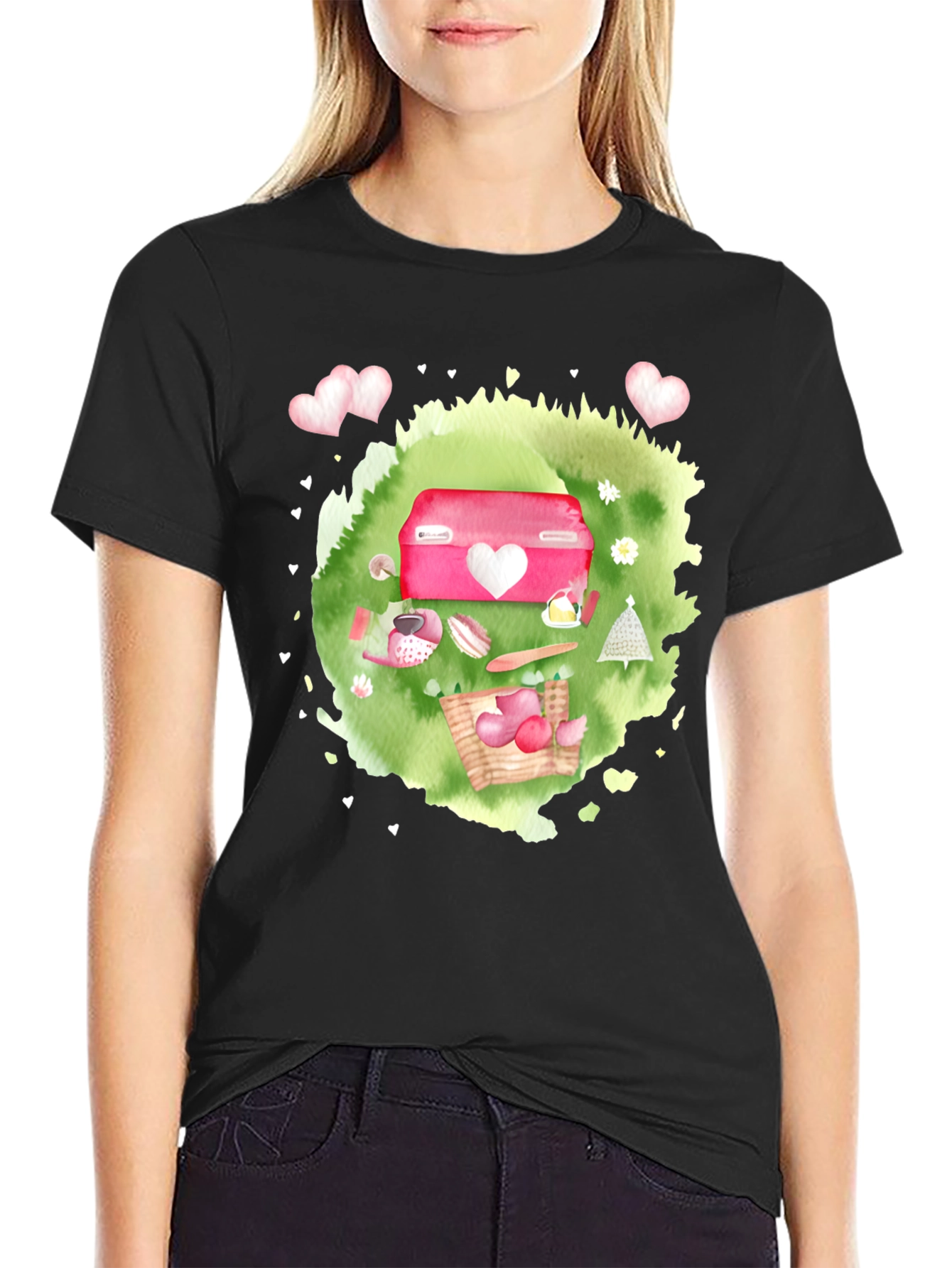 Valentines Day Picnic Graphic Tee