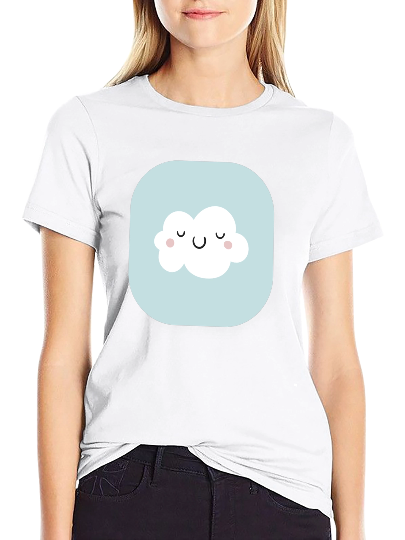 Cute Cloud Graphic Tee - Stylish Comfort