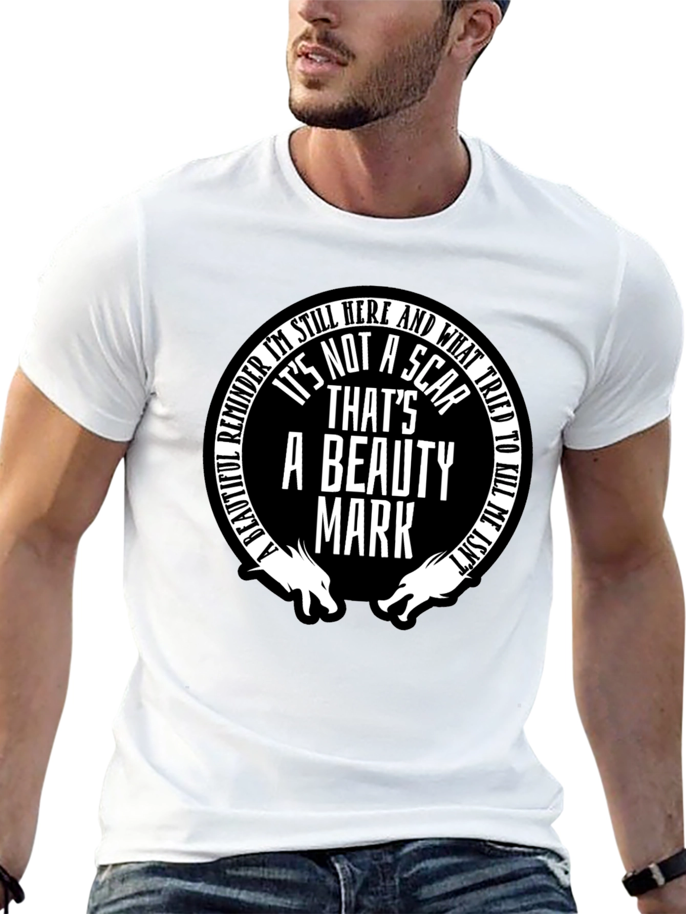 Beauty Mark Graphic Tee - Motivational T-Shirt
