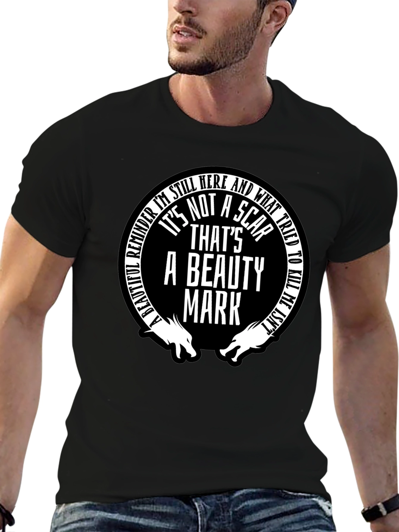 Beauty Mark Graphic Tee - Motivational T-Shirt