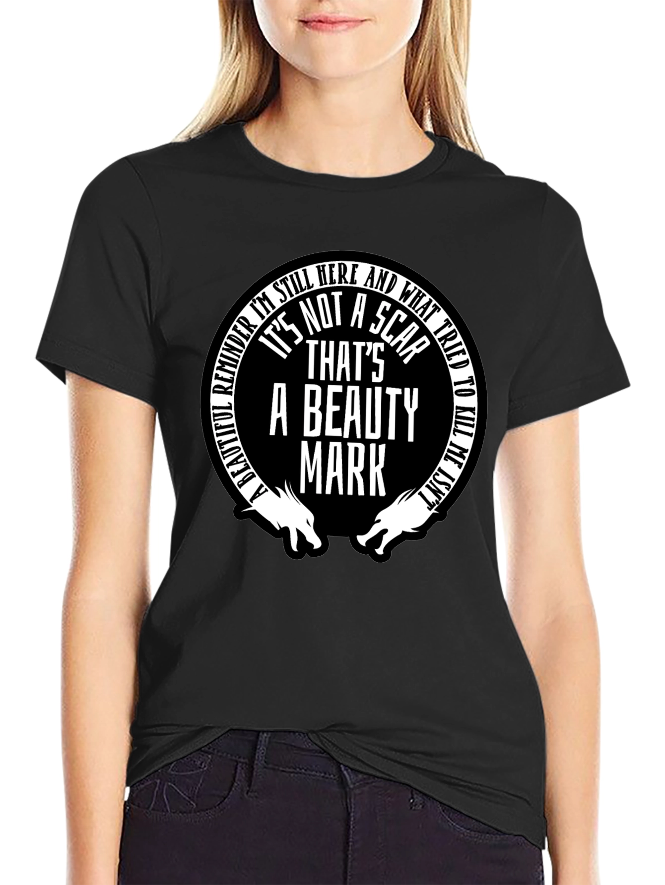 Beauty Mark Graphic Tee - Motivational T-Shirt