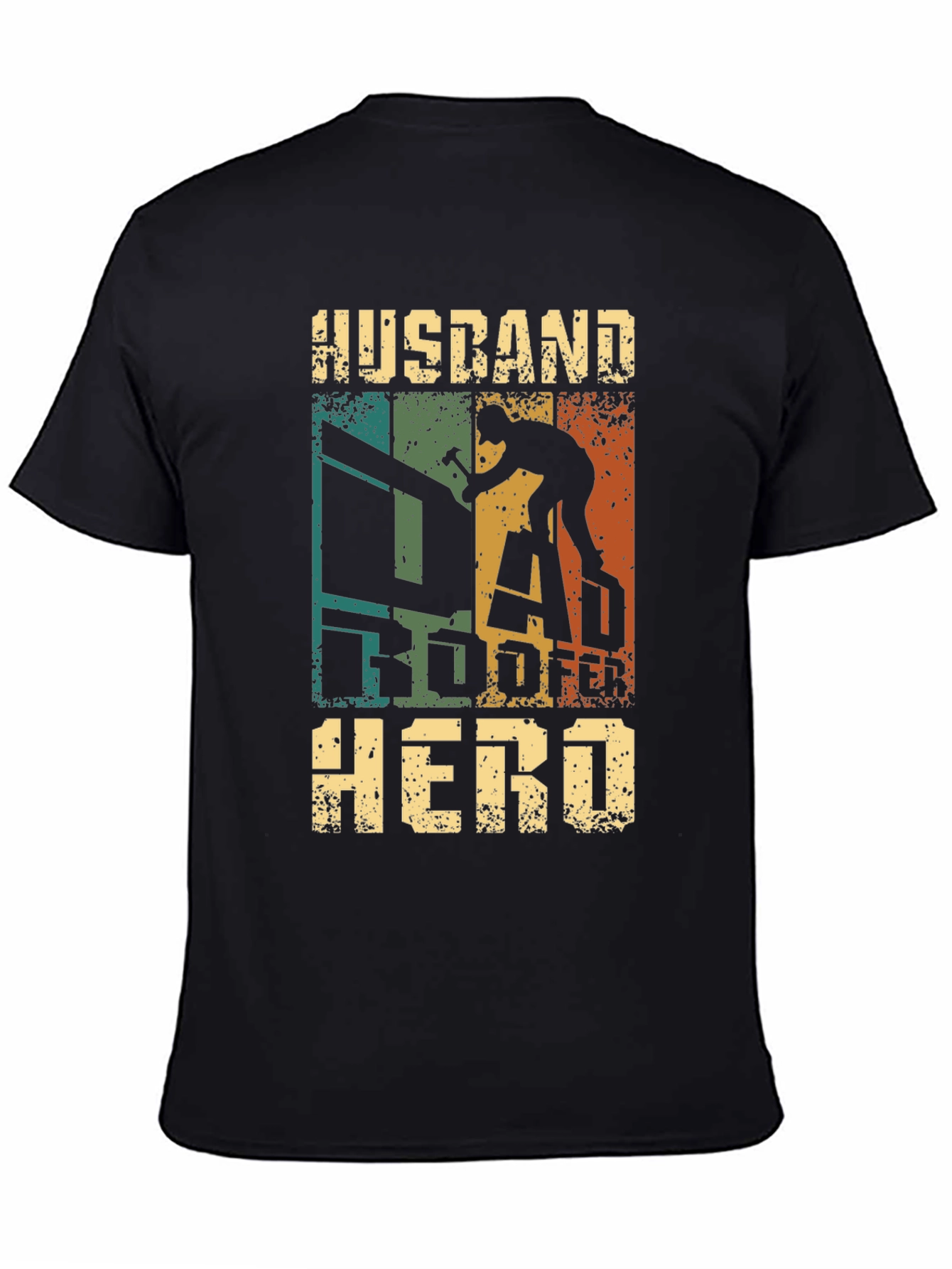 Husband Roofer Hero T-Shirt Gift for Roofing Dad