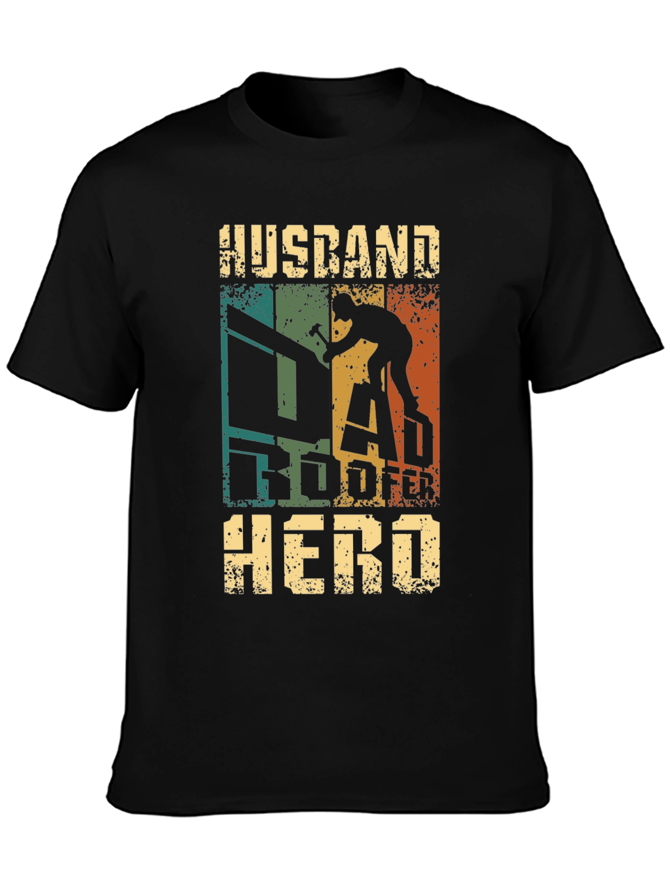 Husband Roofer Hero T-Shirt Gift for Roofing Dad