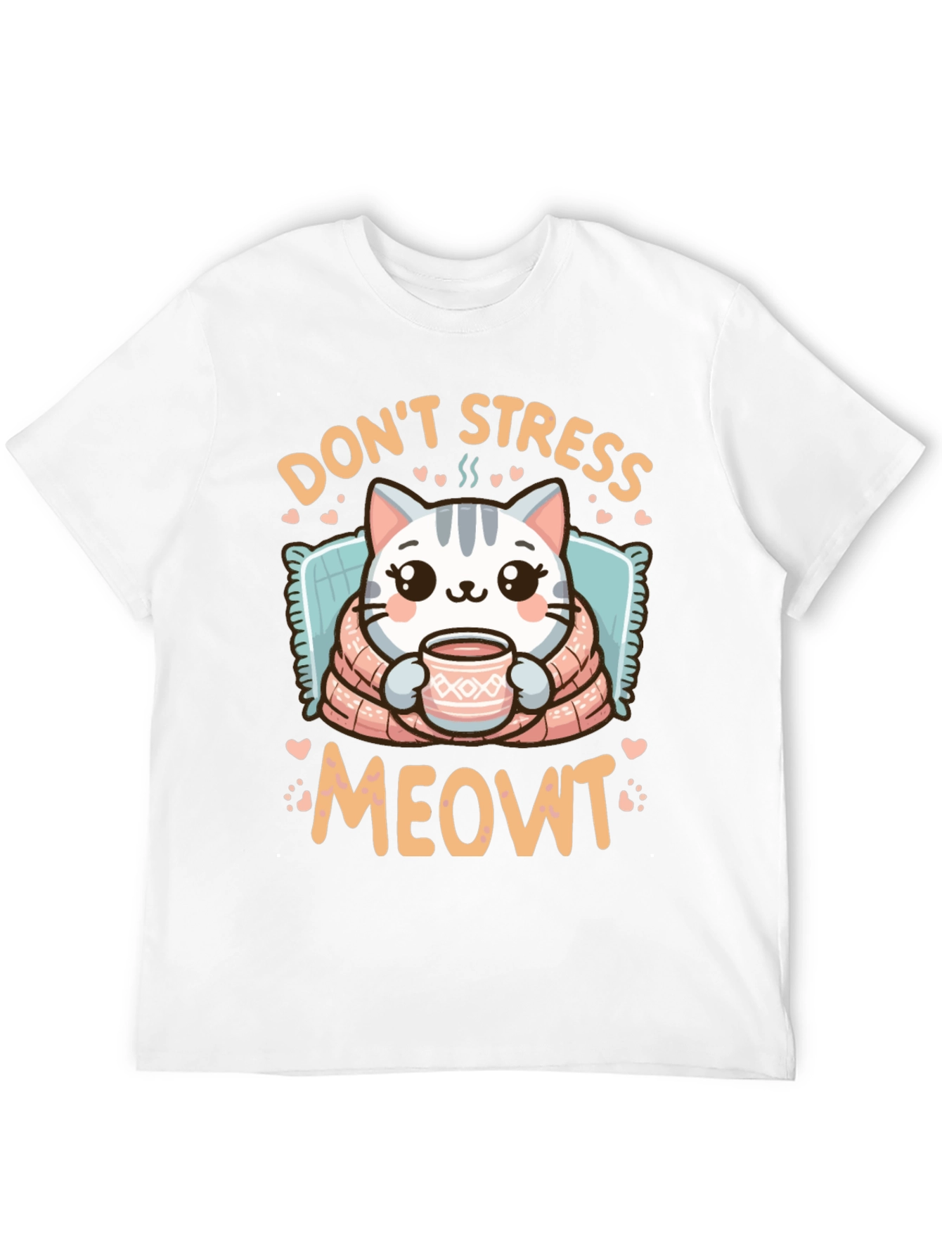 Dont Stress Meowt T-Shirt - Cute Cat Design