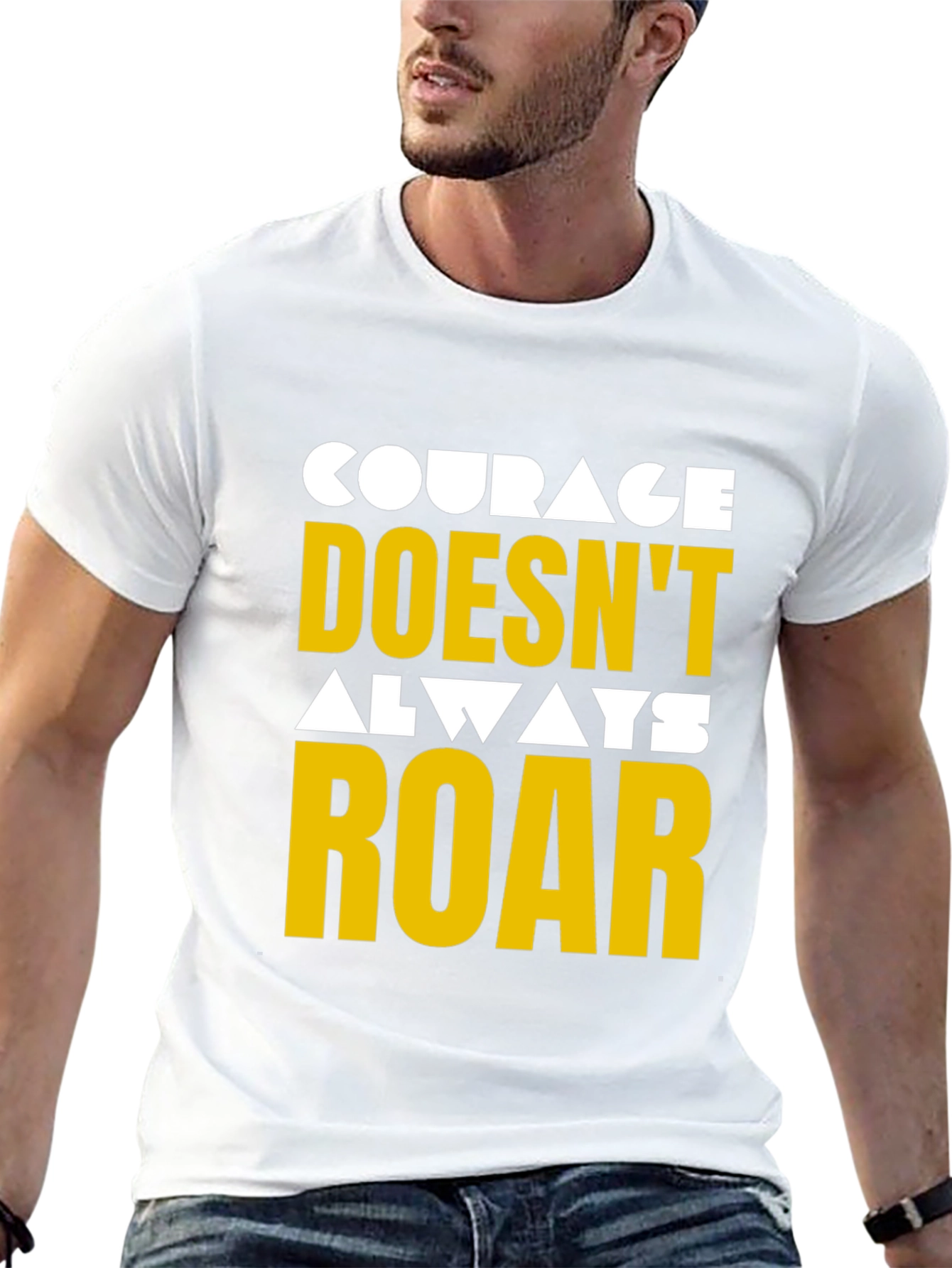 Courage Graphic Tee - Motivational T-Shirt