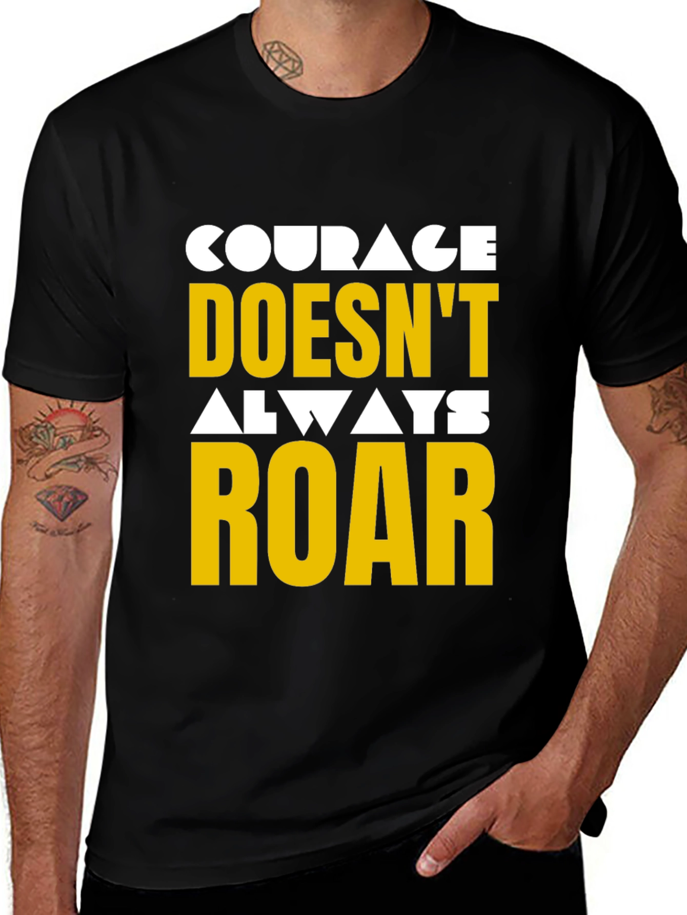 Courage Graphic Tee - Motivational T-Shirt