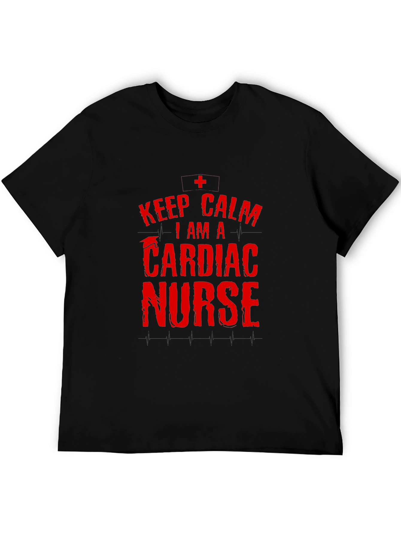 Cardiac Nurse T-Shirt - Keep Calm Graphic Tee