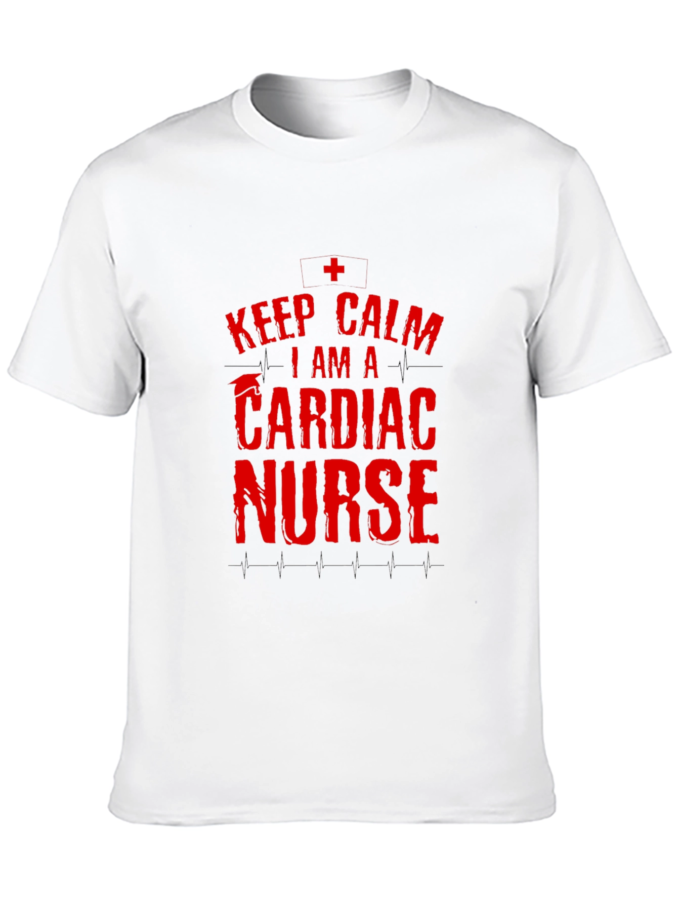 Cardiac Nurse T-Shirt - Keep Calm Graphic Tee