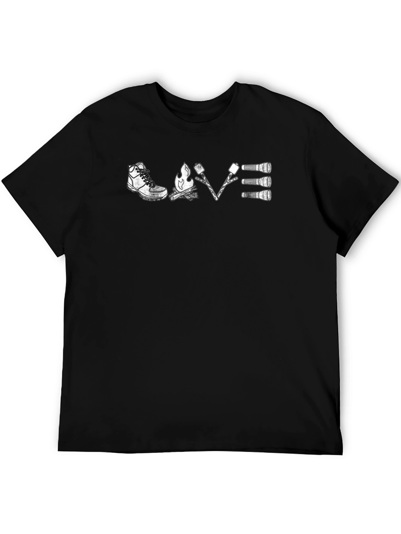 Camping Adventure T-Shirt: Hiking Campfire Marshmallows