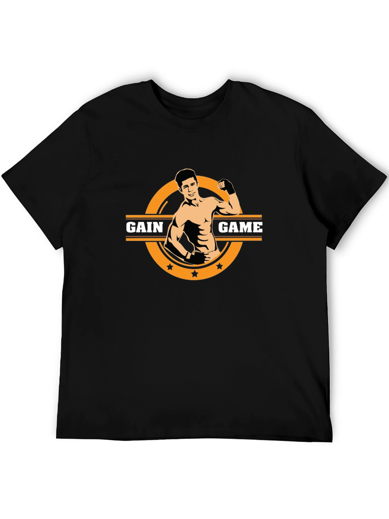 Gain Game Black Graphic Tee