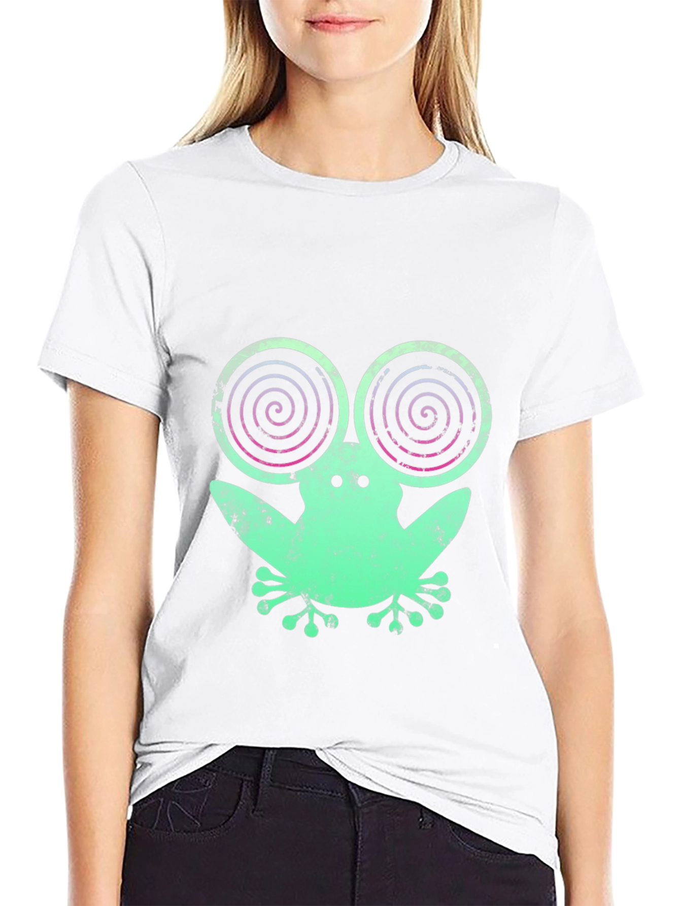 Hypnotic Frog Tee - Quirky Graphic T-Shirt