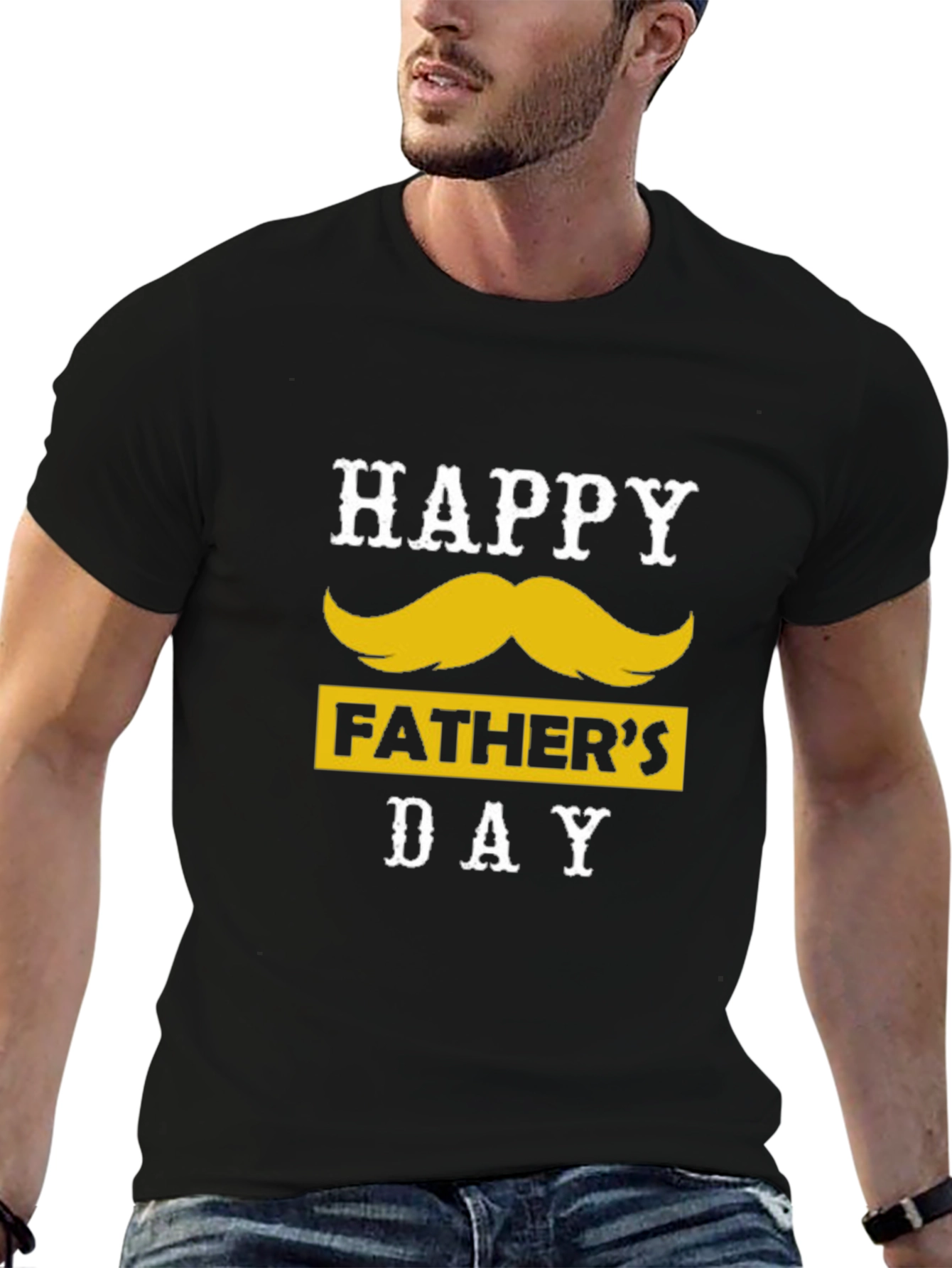 Happy Fathers Day Mustache T-Shirt