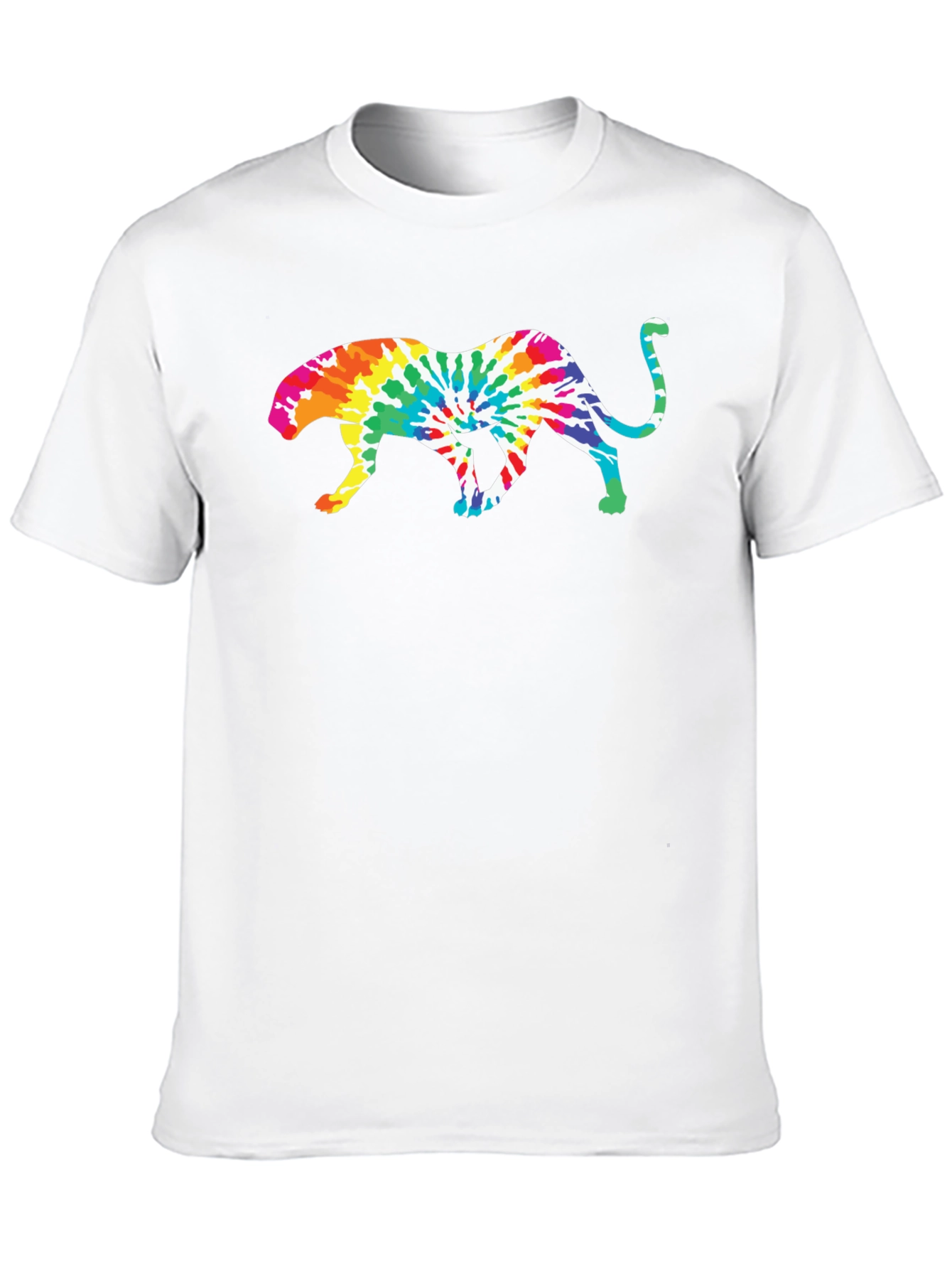 Tie Dye Jaguar Graphic T-Shirt